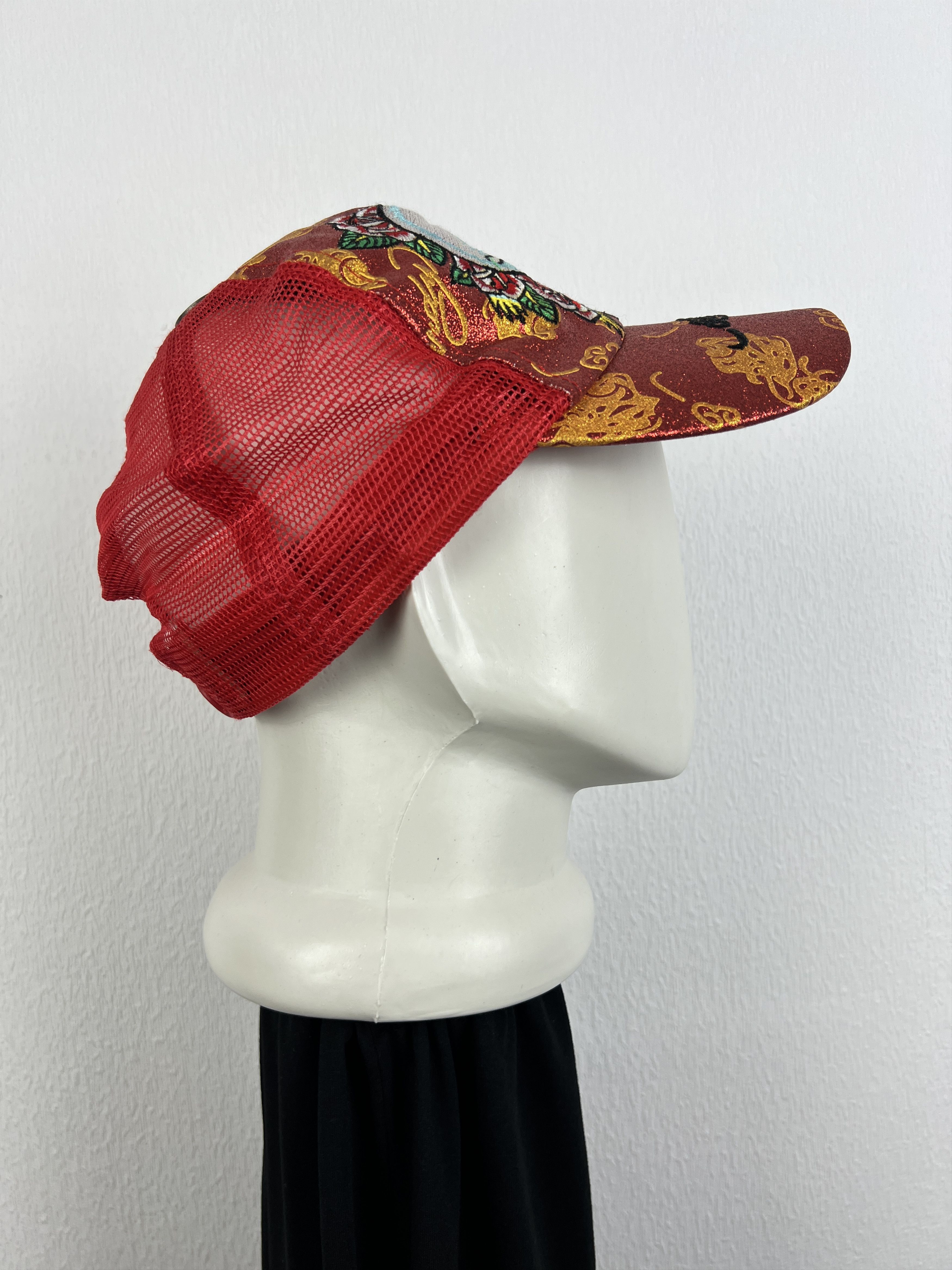 Vintage Ed Hardy Trucker Hat Snapback Christian Audigier Cap Rare Size ONE SIZE - 4 Thumbnail