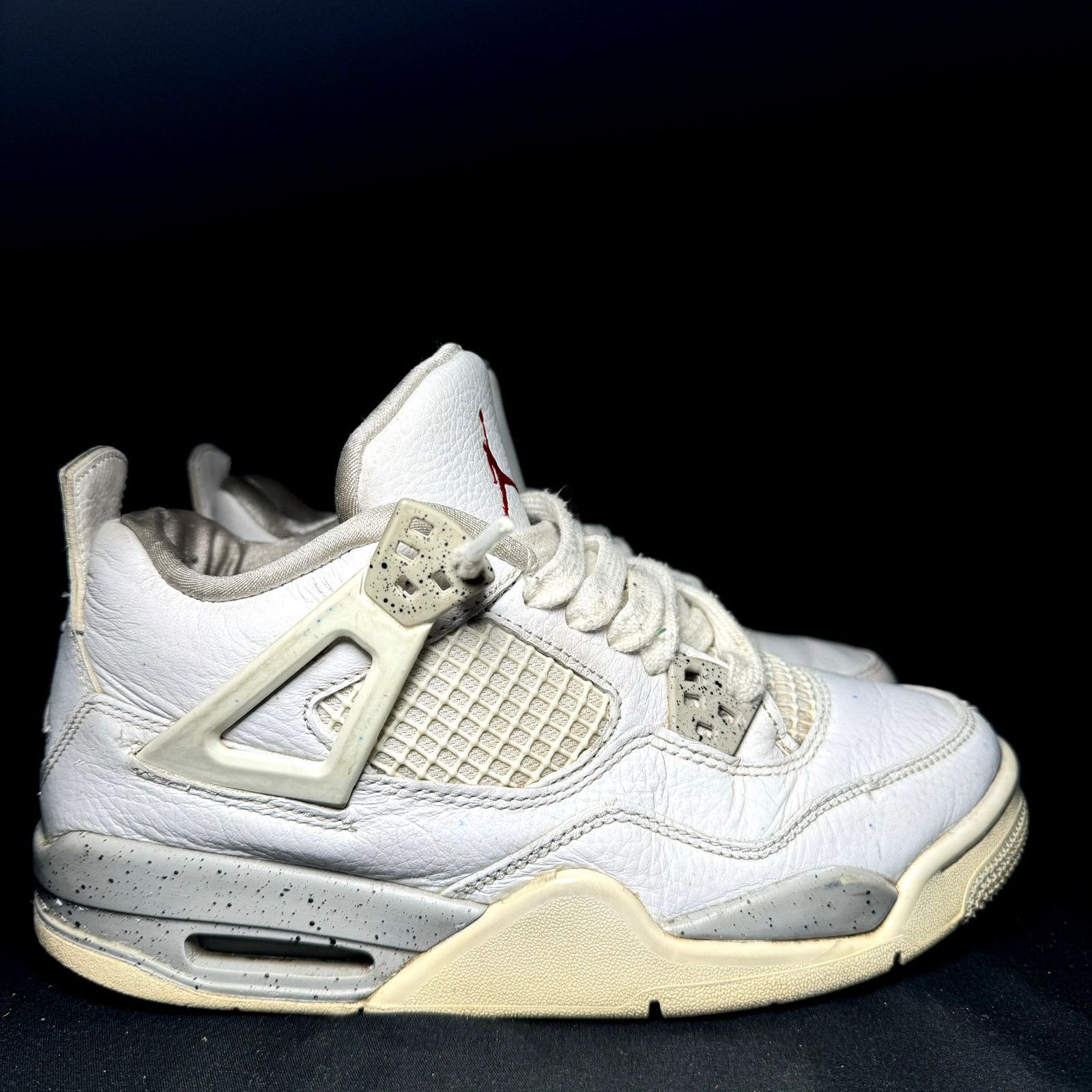 Jordan Brand × Nike Size 5.5 - Nike Air Jordan 4 Retro GS White Oreo Men's Shoes Size US 5.5 / EU 38 - 1 Thumbnail