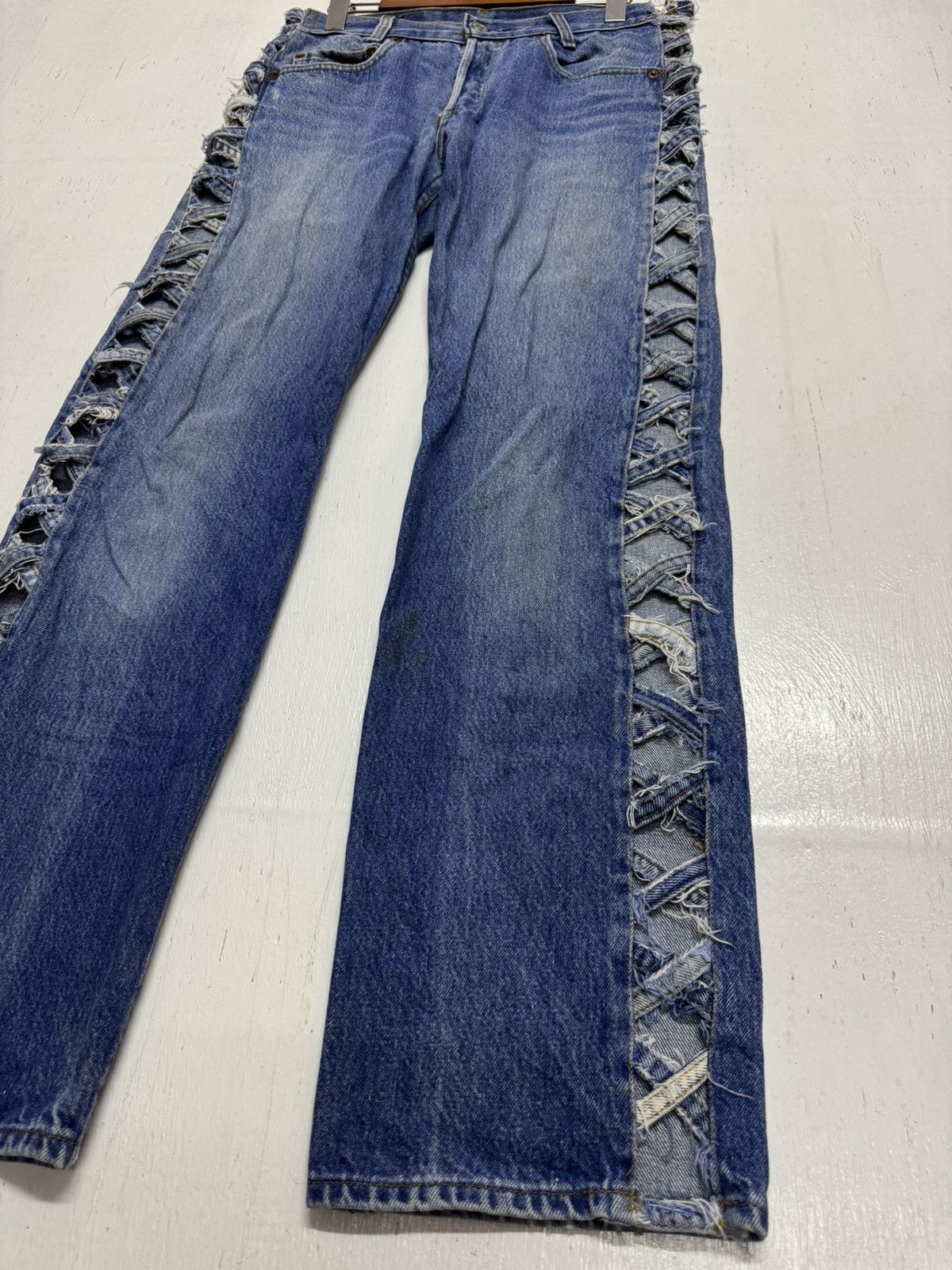 Handmade × Levi's × Levi's Vintage Clothing Vintage Levis customade sunfaded Size 31" - 2 Thumbnail