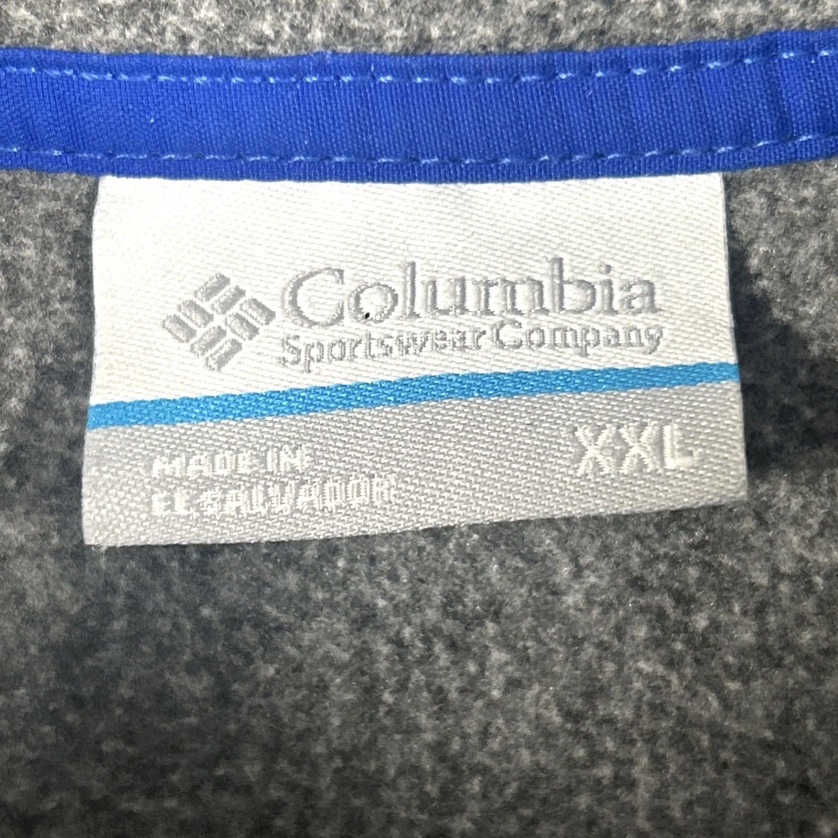 Vintage Columbia PFG Fleece Jacket Mens XXL Pullover Gray Half Snap Zip Pocket Size US XXL / EU 58 / 5 - 3 Thumbnail