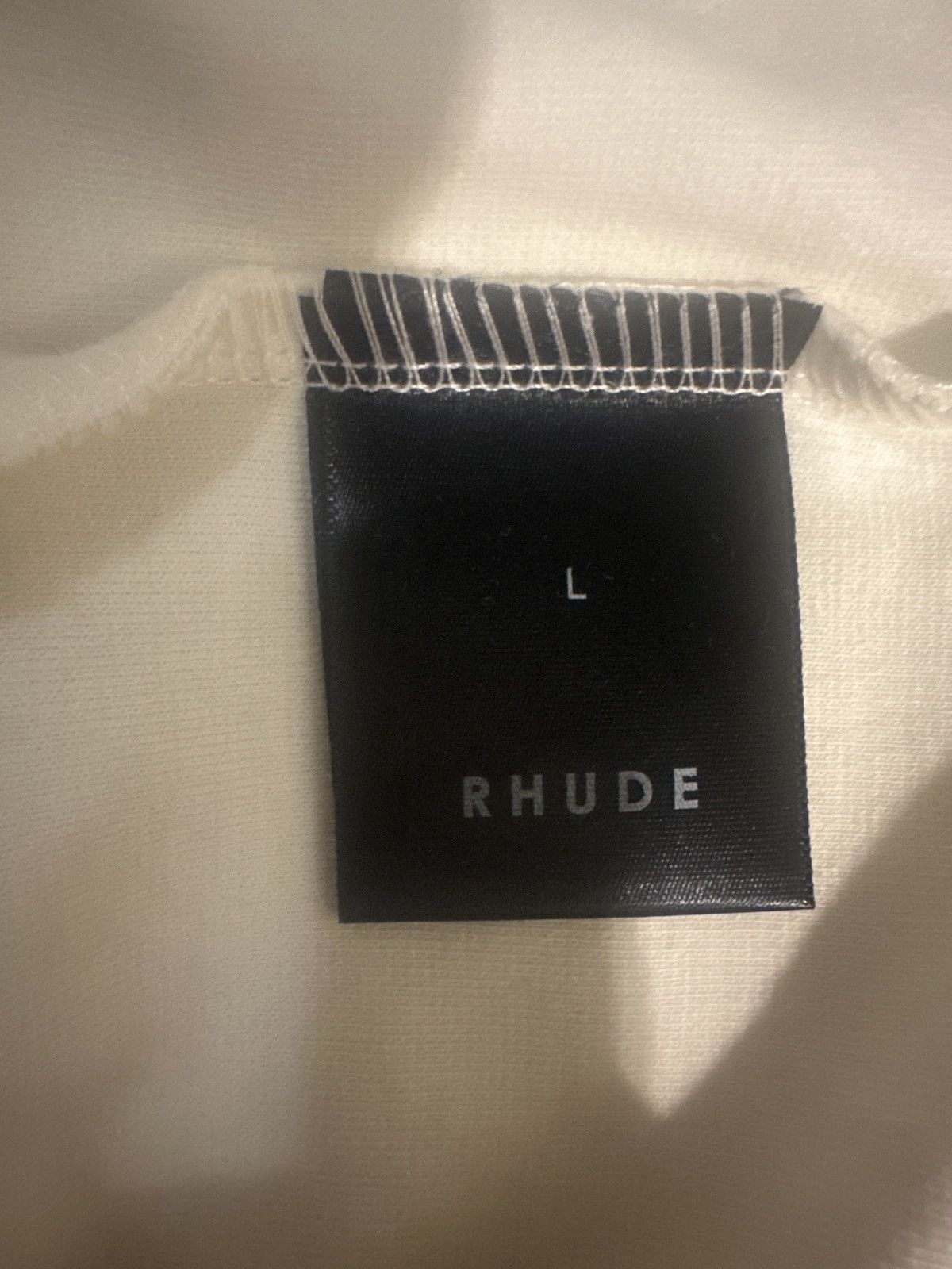 Rhude RHUDE PANEL HENLEY CREAM/ BLUE Size US L / EU 52-54 / 3 - 7 Thumbnail