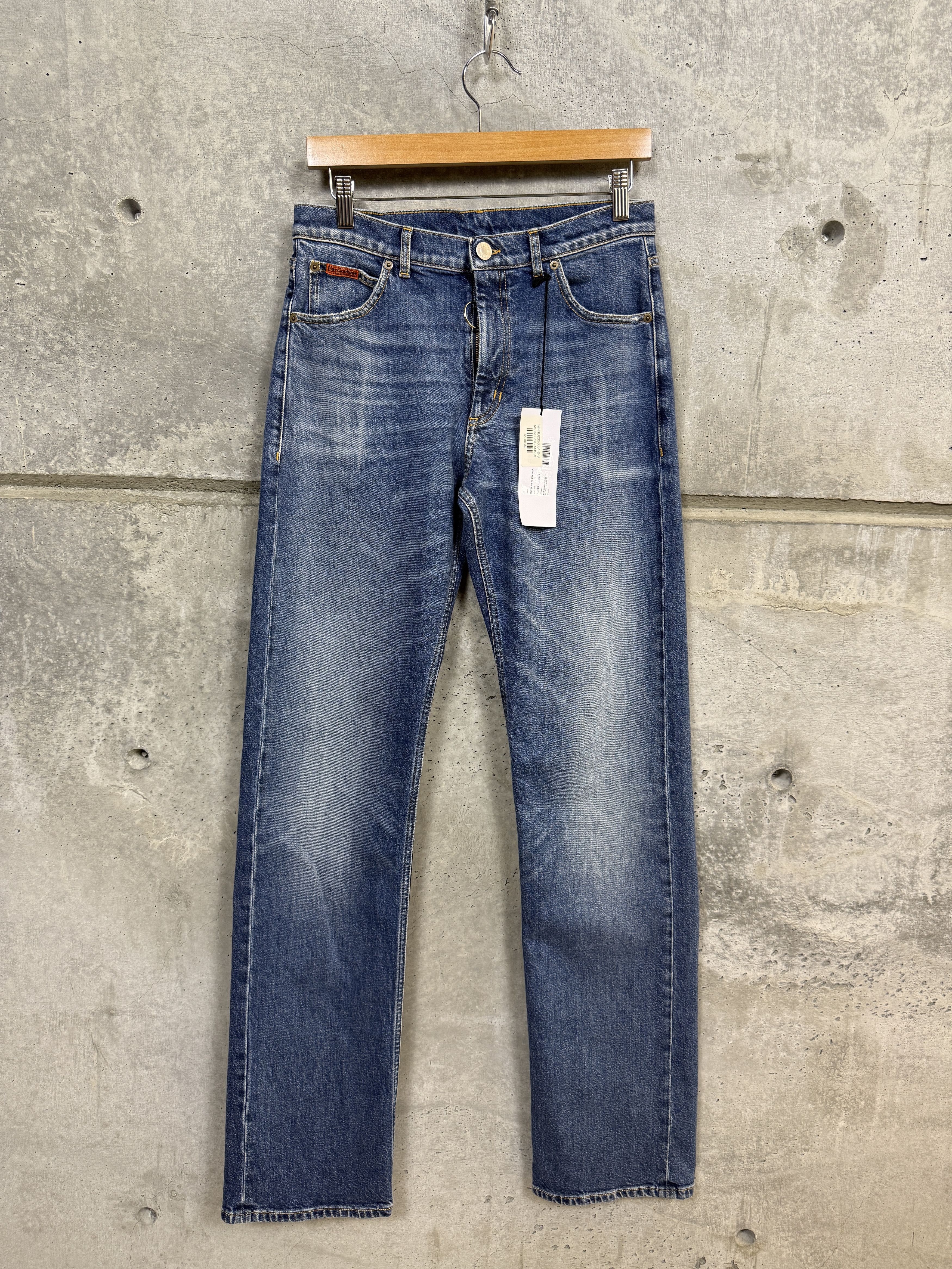 Pre-owned Martine Rose $445  Stretch Denim Jeans In Multi
