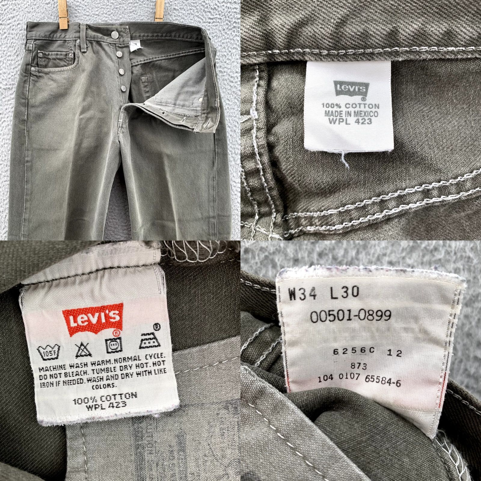 Levi's VTG Levi's 501 XX Jeans Men 32x30 Button Fly Straight Streetwear Vintage 90s Western USA Cowboy Workwear Mens Size US 32 / EU 48 - 8 Thumbnail