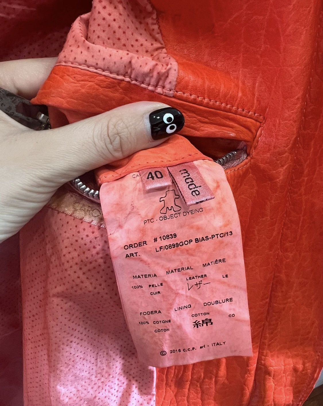 Carol Christian Poell Carol Christian Poell Red leather jacket, women's Size M / US 6-8 / IT 42-44 - 8 Thumbnail