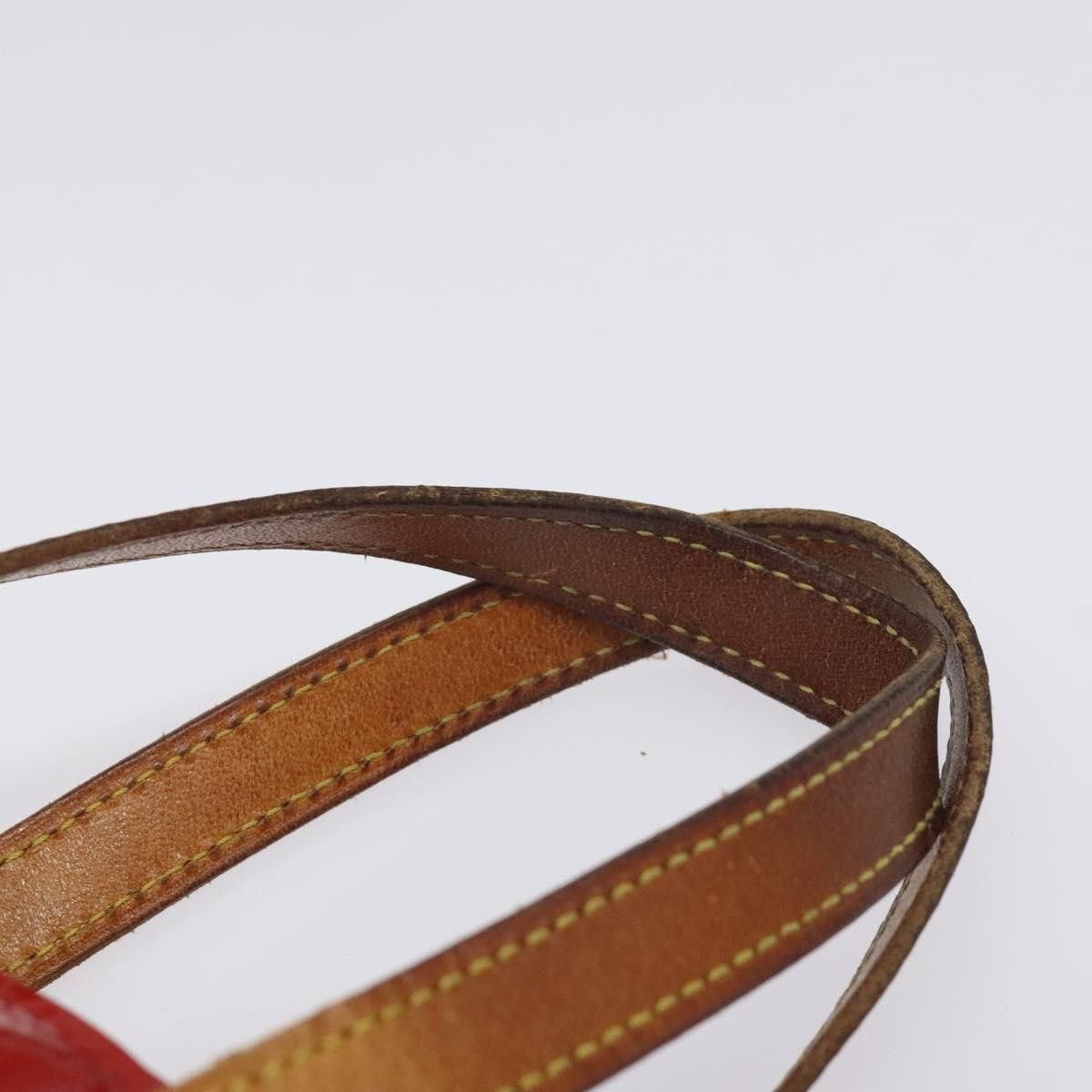 Louis Vuitton LOUIS VUITTON Monogram Vernis Reade PM Hand Bag Red Rouge Size ONE SIZE - 8 Thumbnail