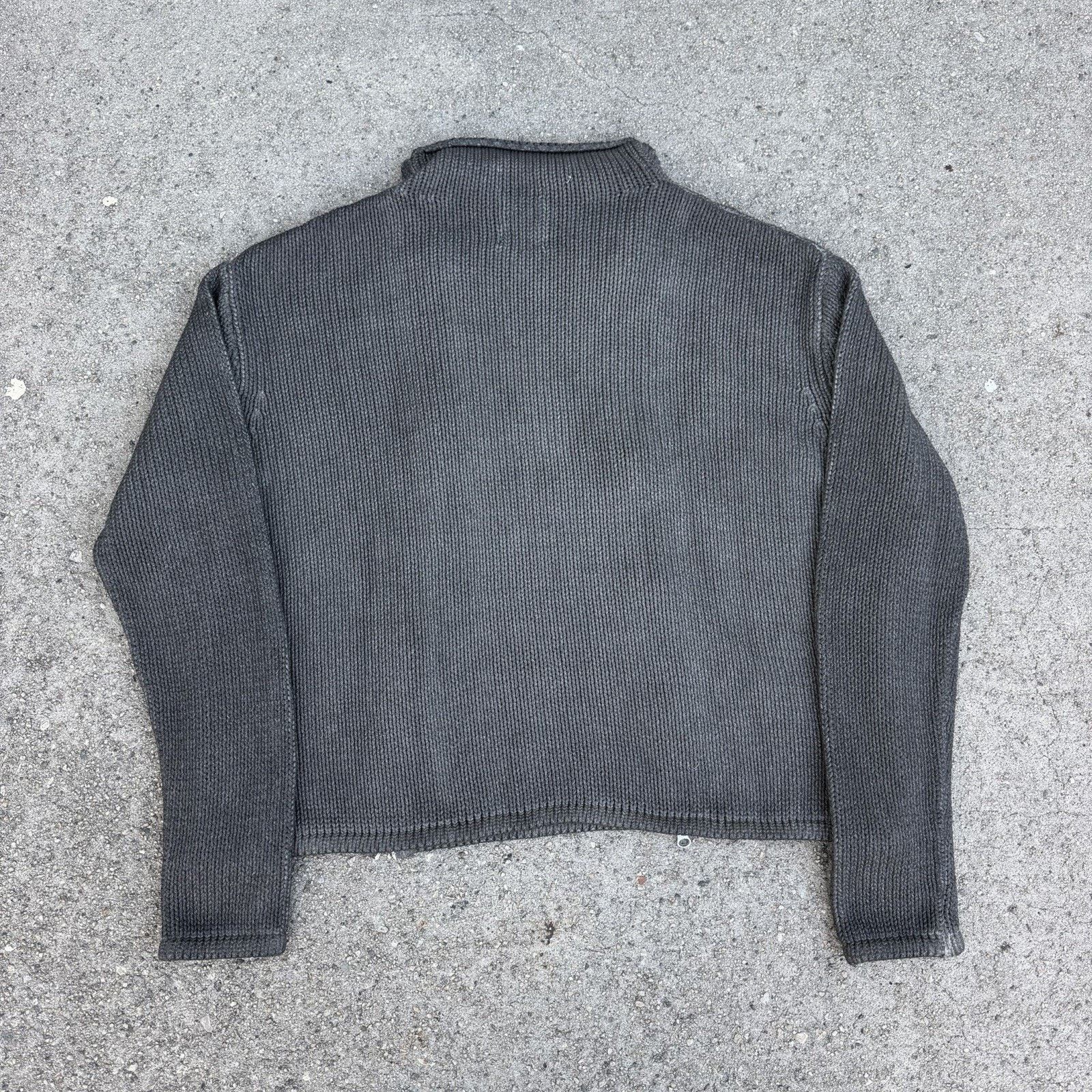 Acne Studios × K-Two Studios K-Two Studios Dyed Zip Knit “Charcoal” Double Zip Cardigan Size US M / EU 48-50 / 2 - 2 Thumbnail