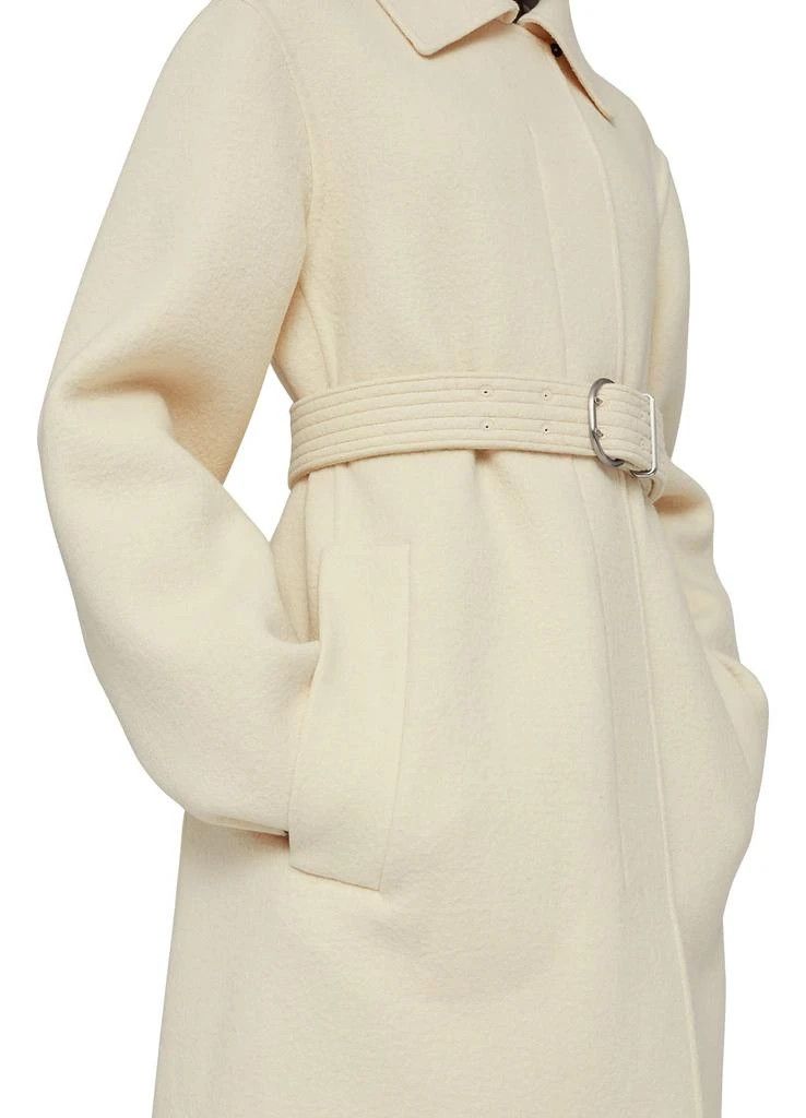 Jil Sander o1w1db10825 Belted Coat in Ivory Size M / US 6-8 / IT 42-44 - 6 Thumbnail