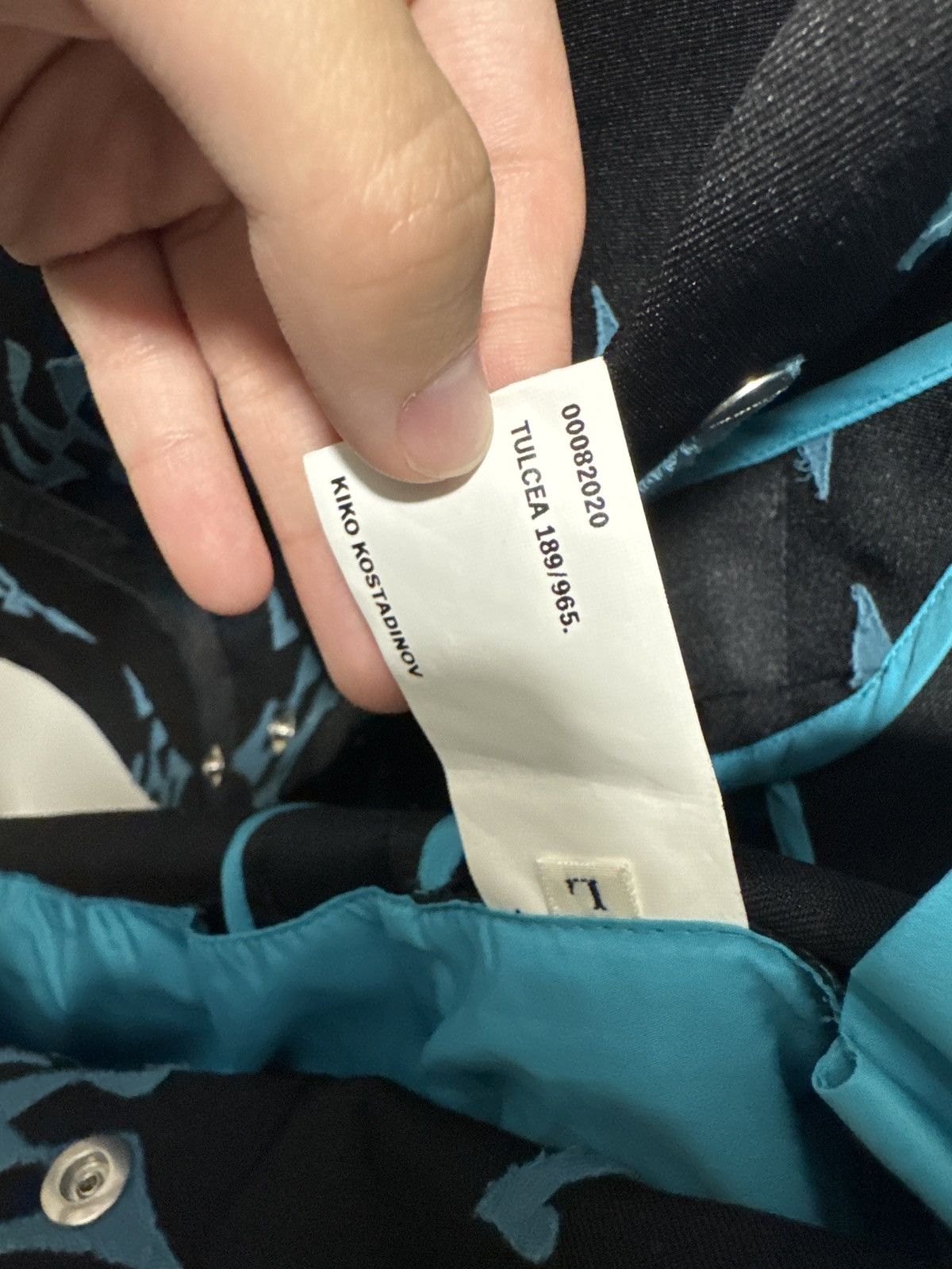 Kiko Kostadinov Kiko Kostadinov Blue Tulcea Jacket Size US L / EU 52-54 / 3 - 5 Thumbnail