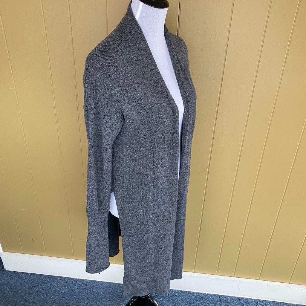 Other Prologue women S long open front cardigan w/side slits grey Size S / US 4 / IT 40 - 4 Thumbnail