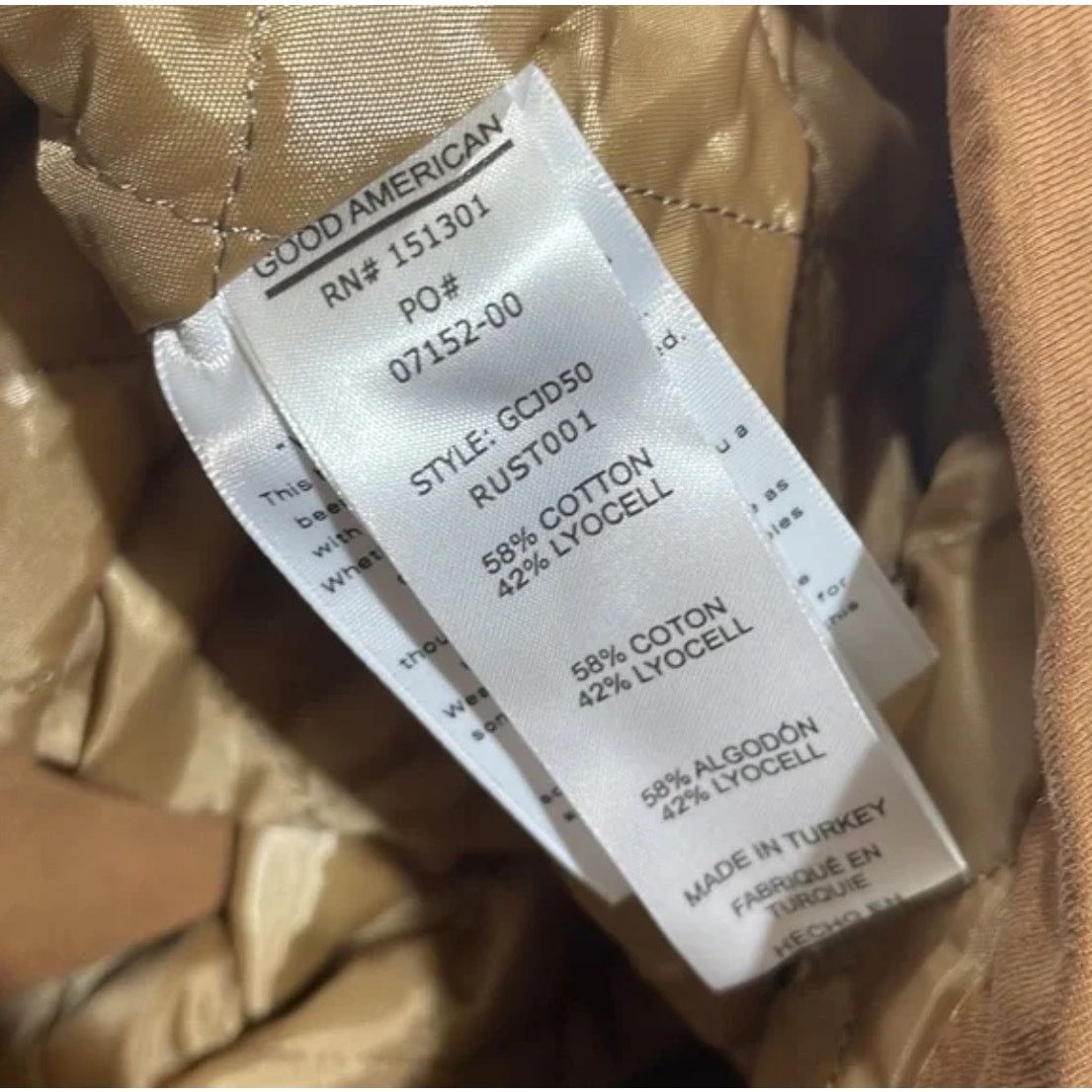 Good American Good American Chore Dropped Shoulder Utility Jacket Camel 1X Size XL / US 12-14 / IT 48-50 - 8 Thumbnail
