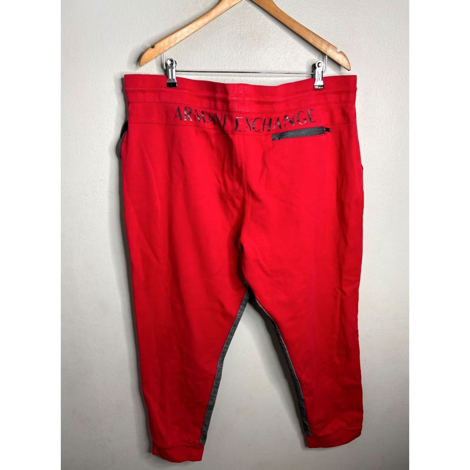 Armani Exchange Armani Exchange Pants Red Size 2XL Drawstring Jogger Sweatpants Men's 6283 Size US 39 - 5 Thumbnail