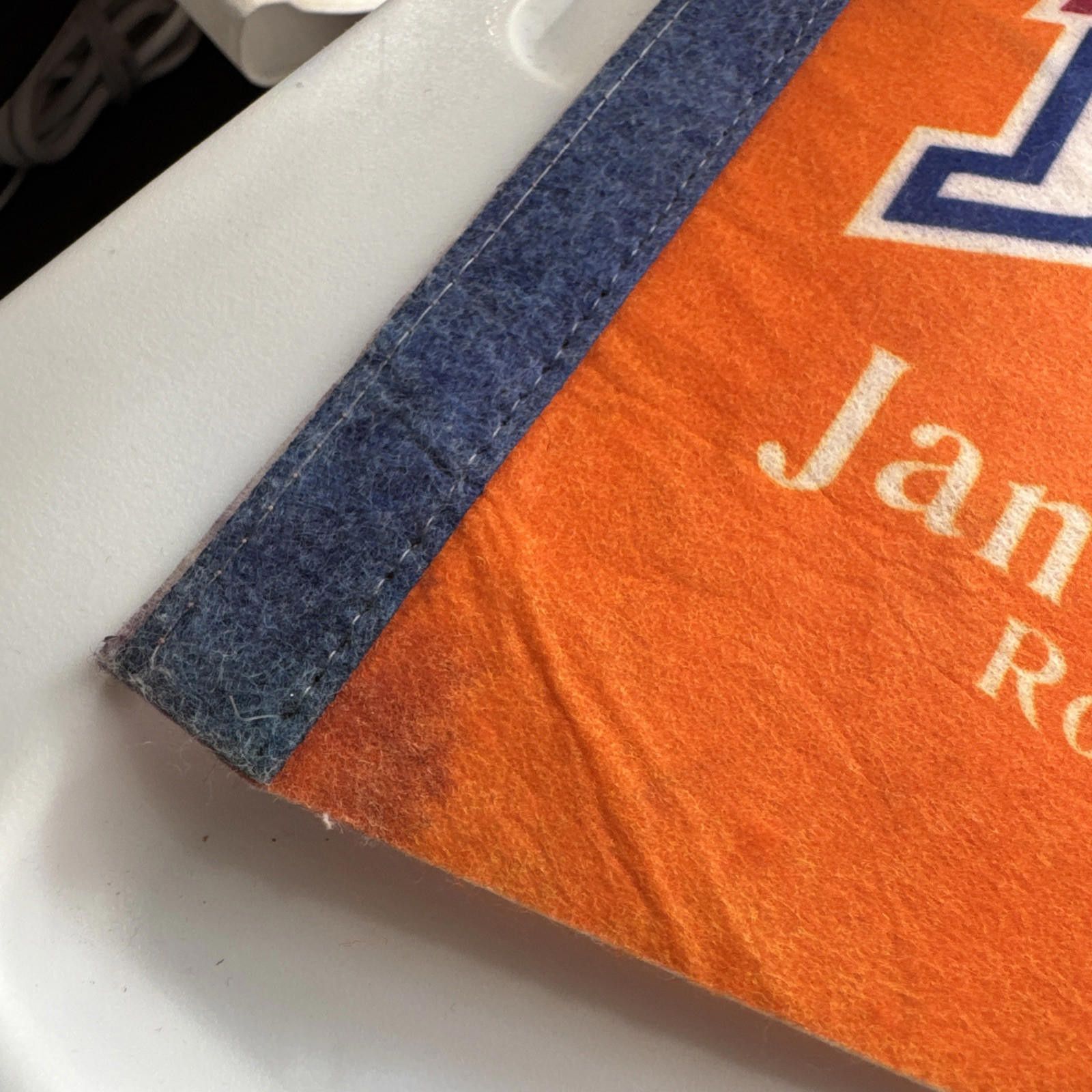 NFL DENVER BRONCOS Vintage Super Bowl XXI 30" Football Pennant Size ONE SIZE - 7 Thumbnail