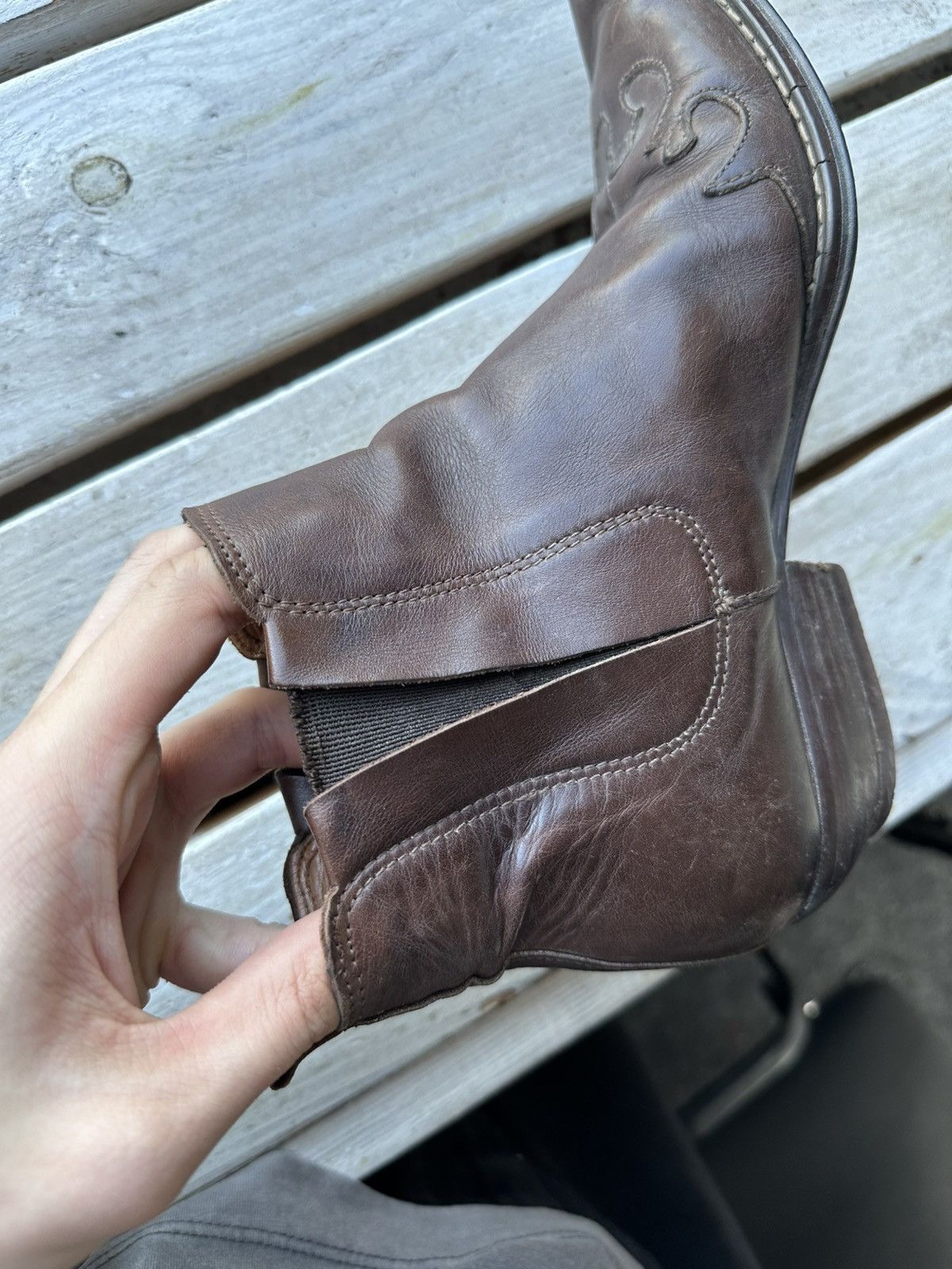 Other 🚨 WESTERN BROWN WOMEN Y2K BOOTS Y2K LEATHER SIZE 36 Size US 6 / IT 36 - 16 Thumbnail