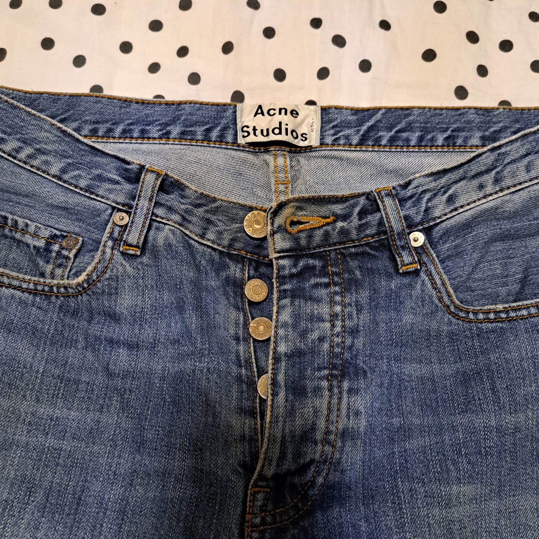 Acne Studios Town Vintage Washed Blue Denim Size US 31 - 2 Thumbnail