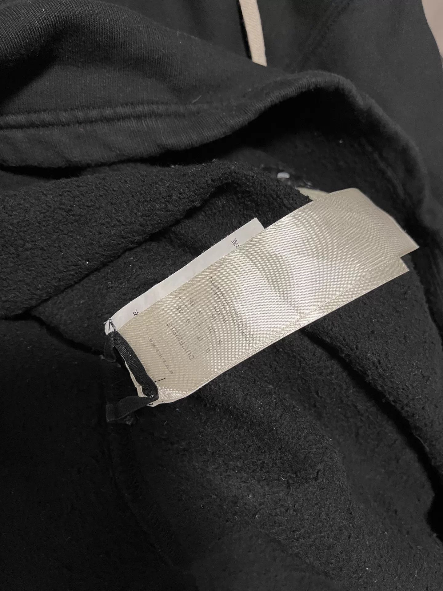 Rick Owens Rick Owens Dark Classic Fleece-Lined Long Hoodie S Size US S / EU 44-46 / 1 - 5 Thumbnail