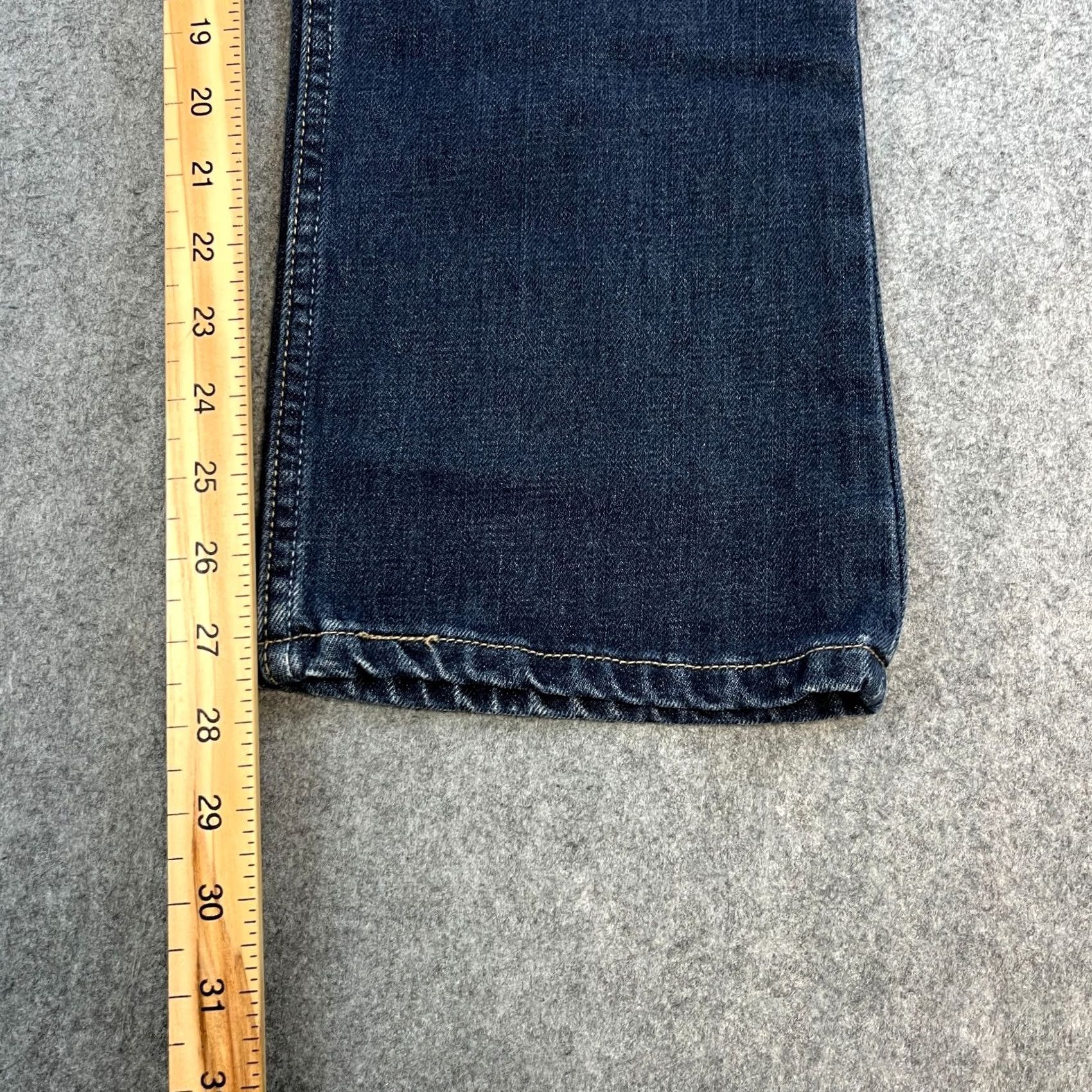 Levi's VINTAGE Levi's Jeans Regular Bootcut 27 28 UK 8 Dark Blue Indigo Raw Neppy Denim Jeans Womens Levi's 535 Size 30" / US 8 / IT 44 - 4 Thumbnail