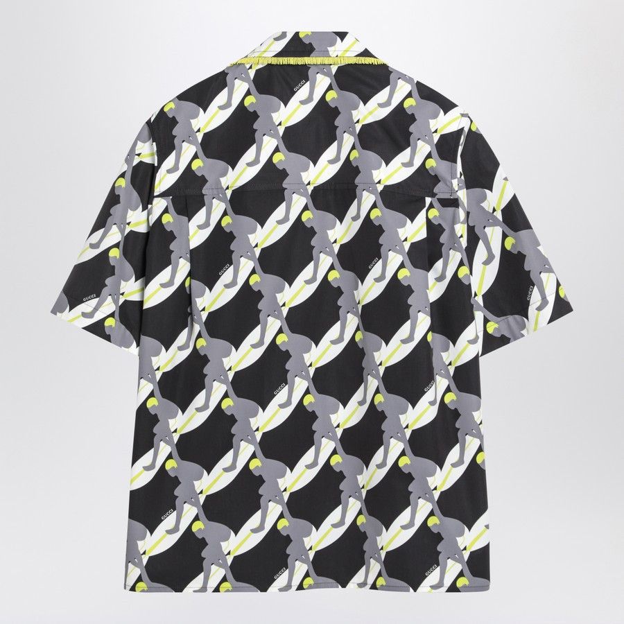 Gucci o1d2blof0425 Cotton Print Shirt in Multicolor Size US M / EU 48-50 / 2 - 2 Thumbnail