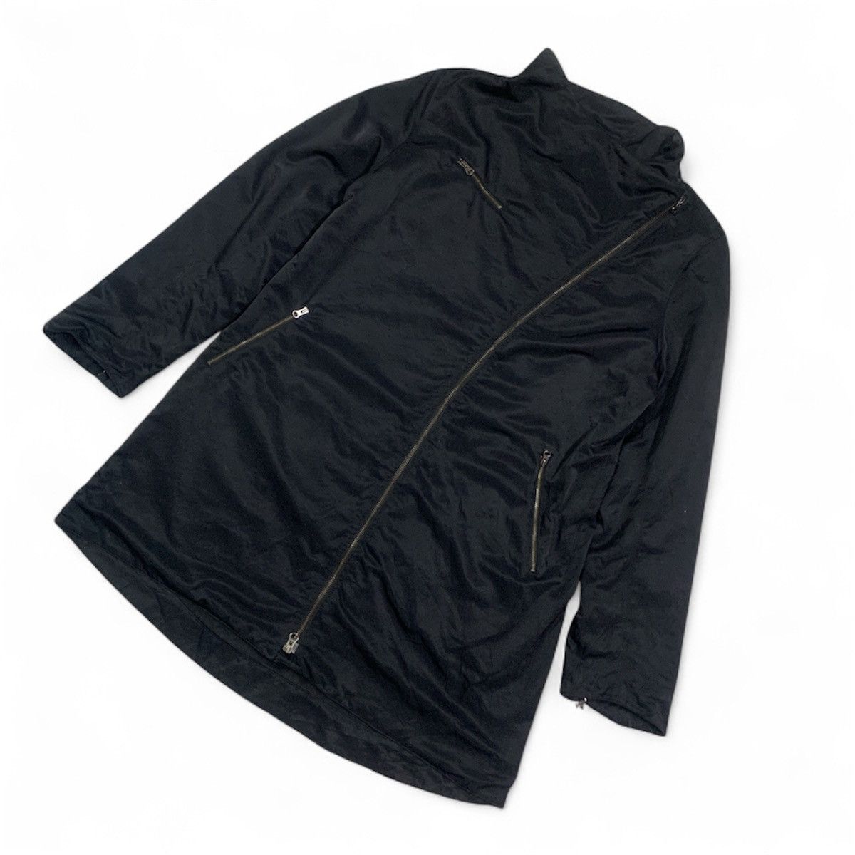 Eileen Fisher Eileen Fisher Asymmetric Zipper Fleece Lined Jacket Size L / US 10 / IT 46 - 4 Thumbnail