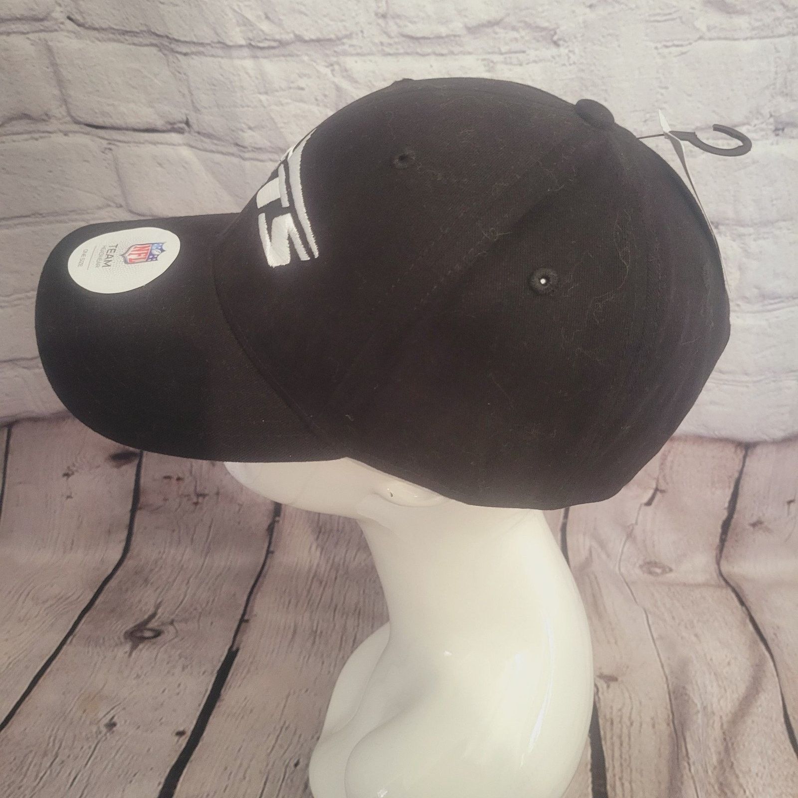 New Era NFL TEAM APPAREL JETS BLACK STRAPBACK CAP NFL LICENSED NWT Size ONE SIZE - 2 Thumbnail