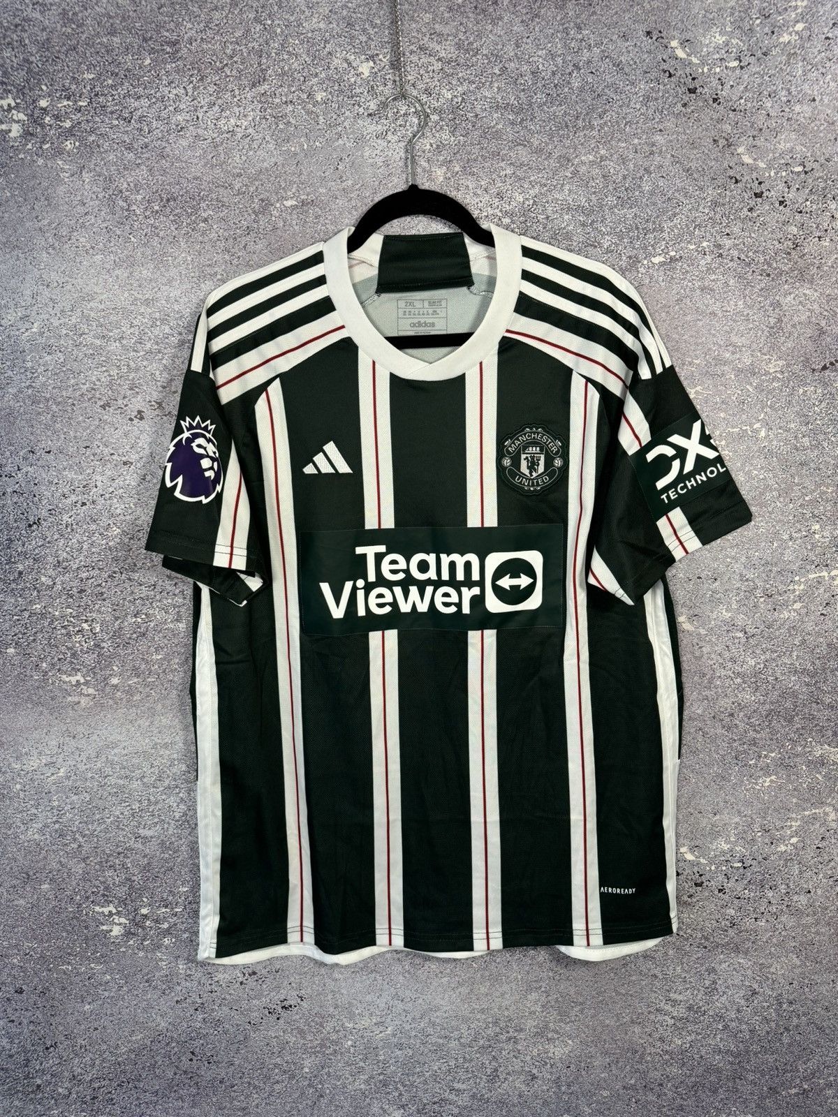 Adidas × Vintage HOJLUND Manchester United 2023/24 Adidas Jersey Blokcore XL Size US XL / EU 56 / 4 - 1 Thumbnail