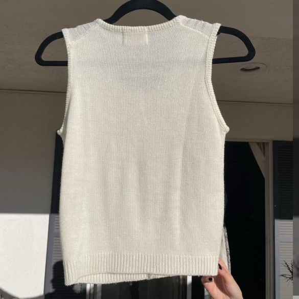 Vintage VINTAGE knit sweater vest Size S / US 4 / IT 40 - 2 Thumbnail
