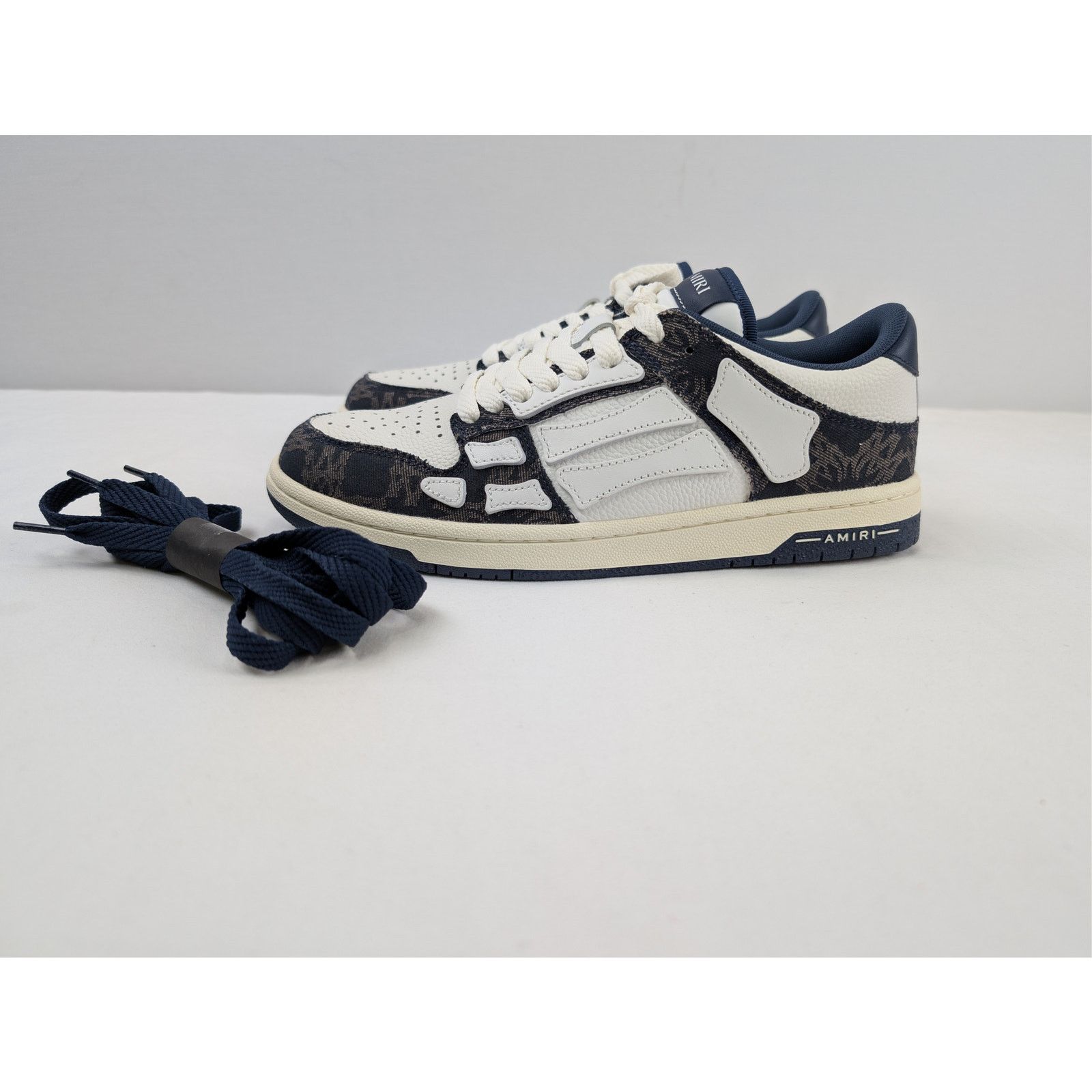 Amiri o1rshd1 MA Quad Skeleton Top Low Sneakers in Midnight Indigo Size US 9 / EU 42 - 11 Thumbnail