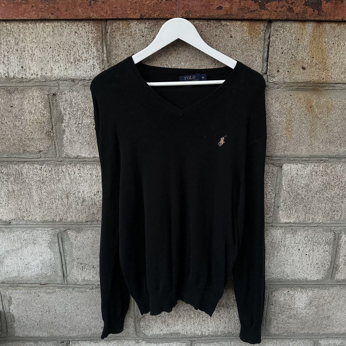 Polo Ralph Lauren Luxury Polo Ralph Lauren V Neck Sweater Size M Y2K 00s USA Size US M / EU 48-50 / 2 - 1 Thumbnail