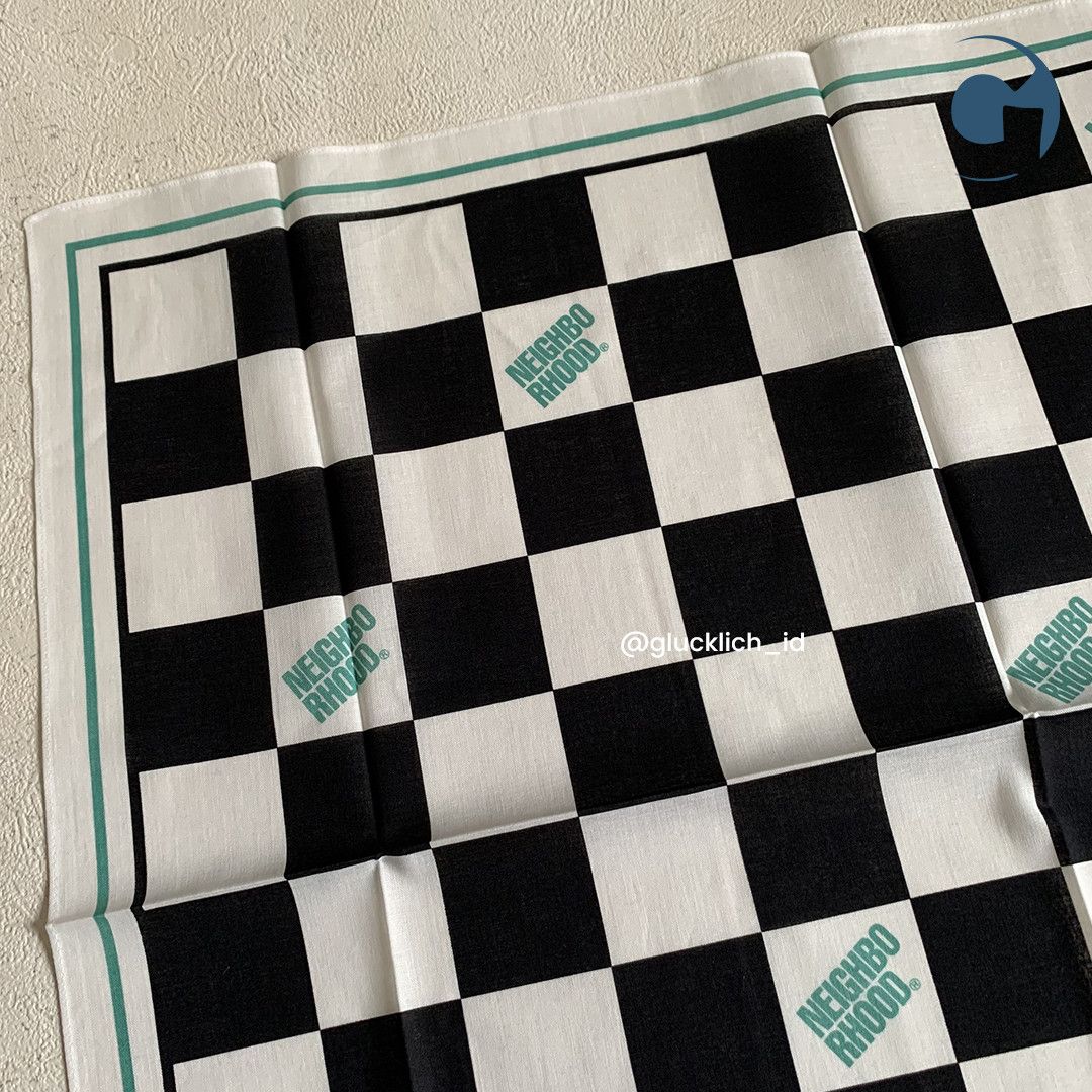 Neighborhood Neighborhood, Checker Bandana 'Mint' Size ONE SIZE - 4 Thumbnail