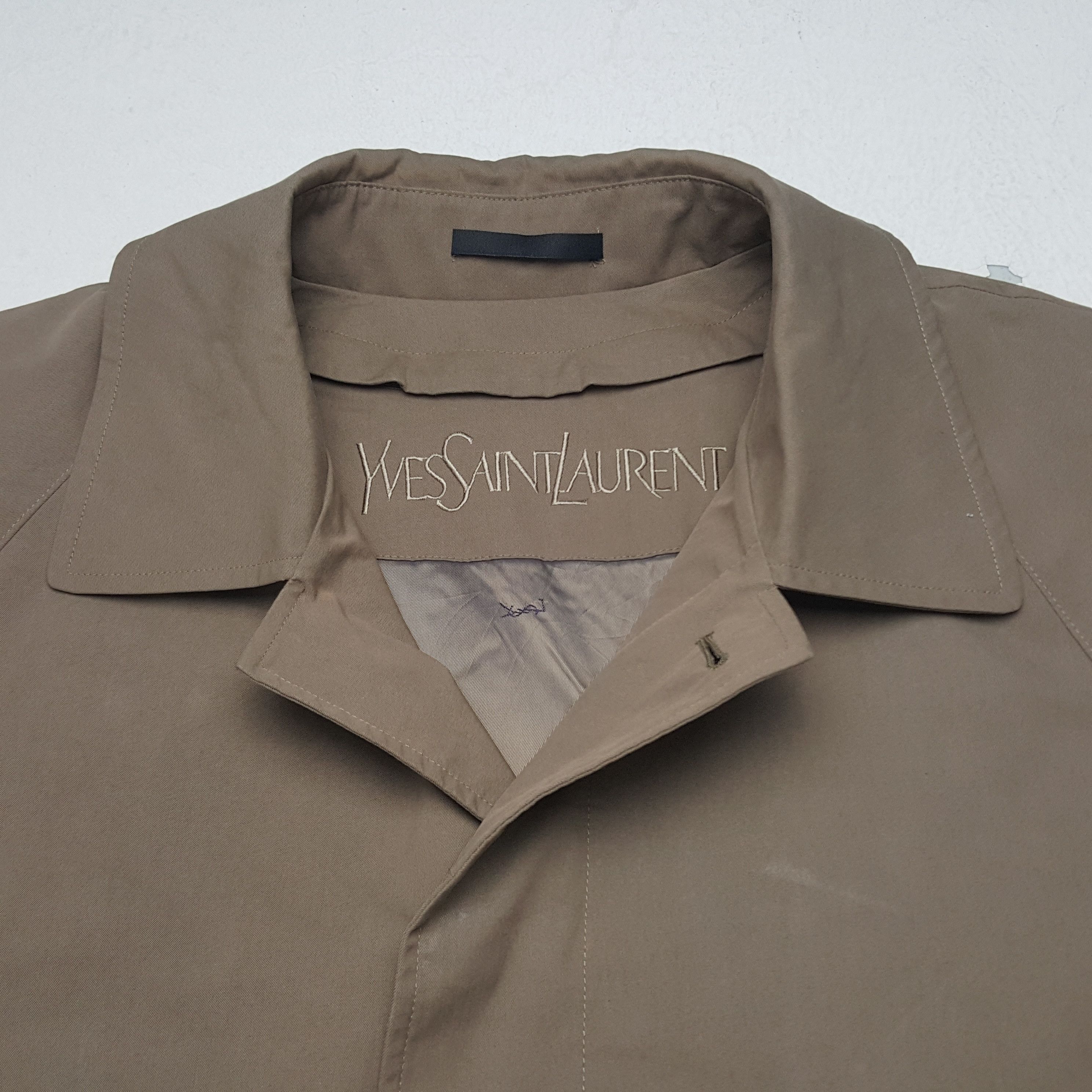 Vintage × Yves Saint Laurent Vintage Yves Saint Laurent Italian Brand Trench Jacket Size US L / EU 52-54 / 3 - 4 Thumbnail