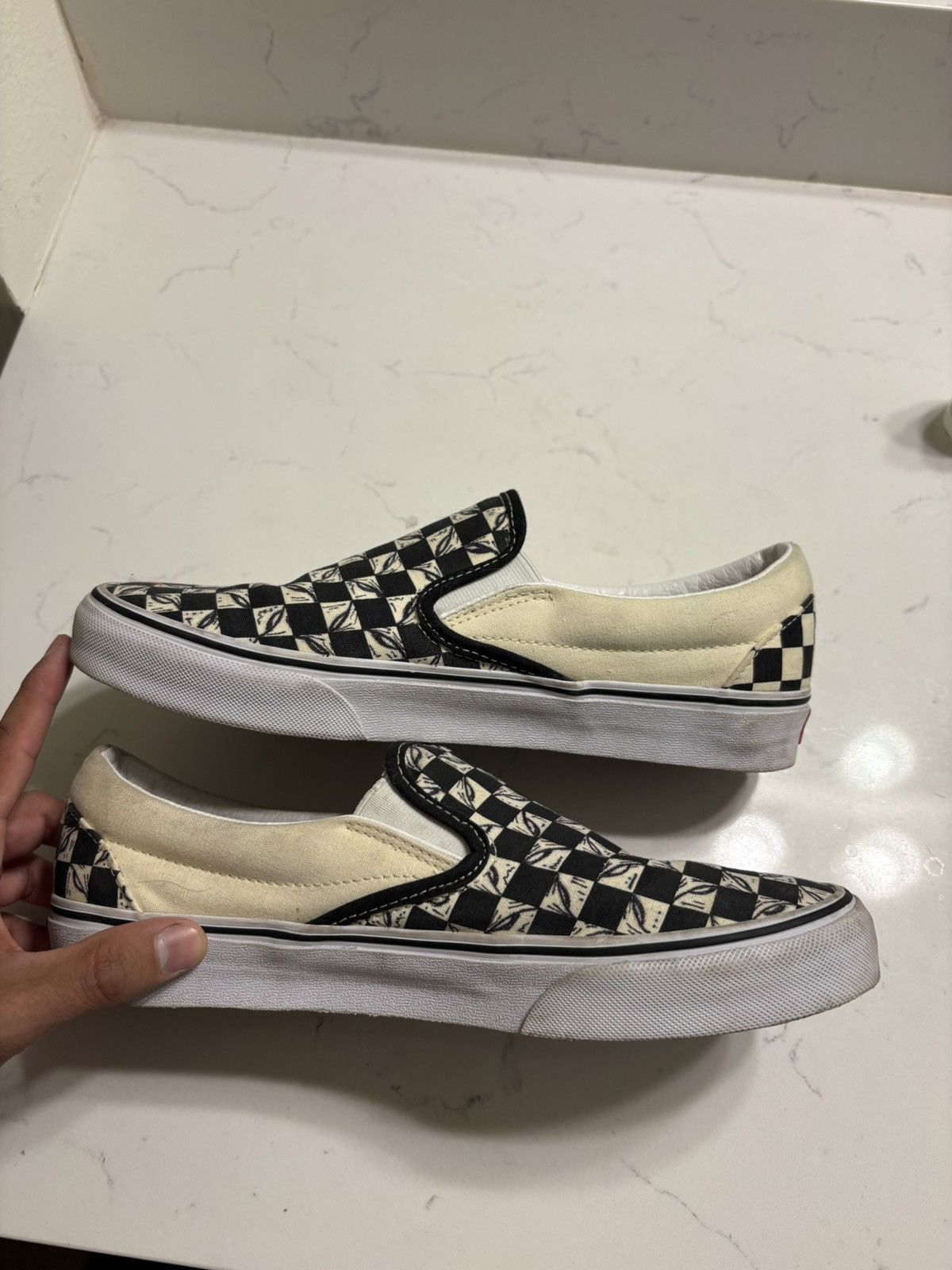 Vans Vans slip on checkered 99 eyes custom Size US 8.5 / EU 41-42 - 3 Thumbnail