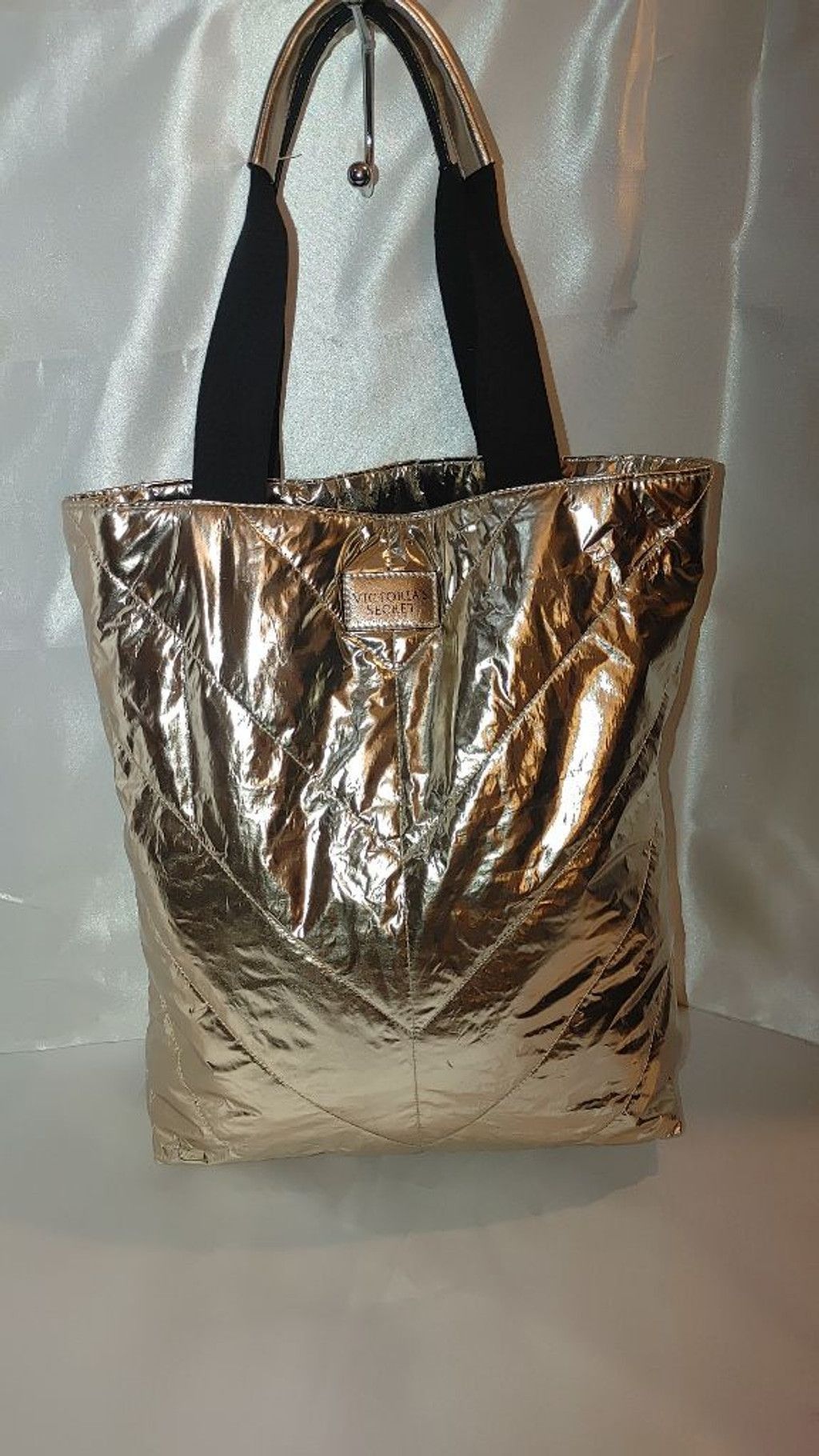 Victoria's Secret Victoria's Secret Metallic Rose Gold Tote Size ONE SIZE - 3 Thumbnail
