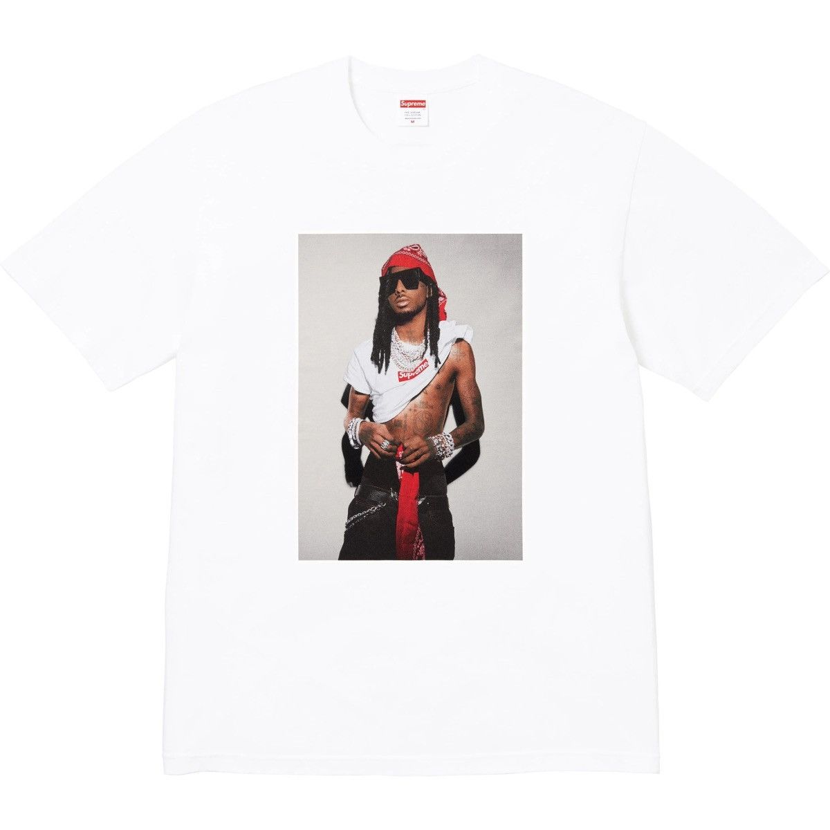 Supreme Supreme® “Playboi Carti” Photo Tee, White (L) [F/W 2025] Size US L / EU 52-54 / 3 - 1 Thumbnail