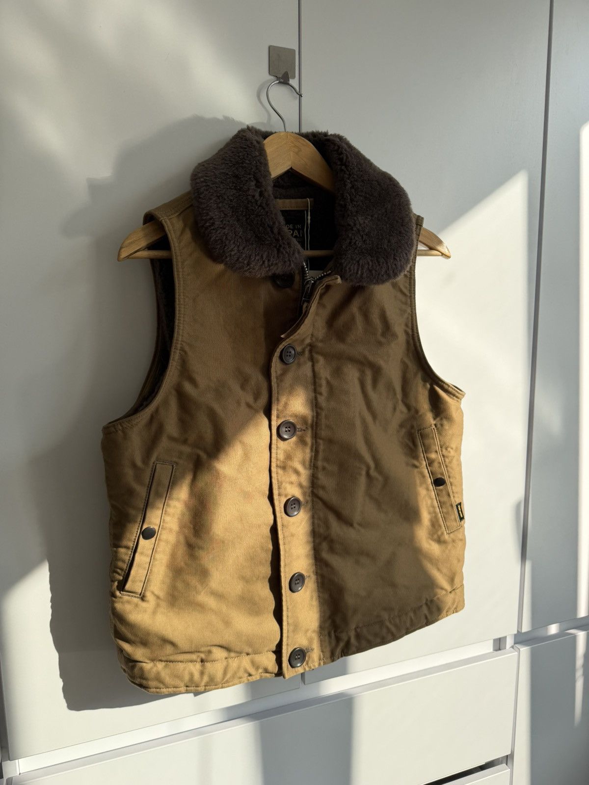 Iron Heart Iron Heart Whipcord N-1 Type Deck Vest Khaki S made in Japan Size 44S - 2 Thumbnail