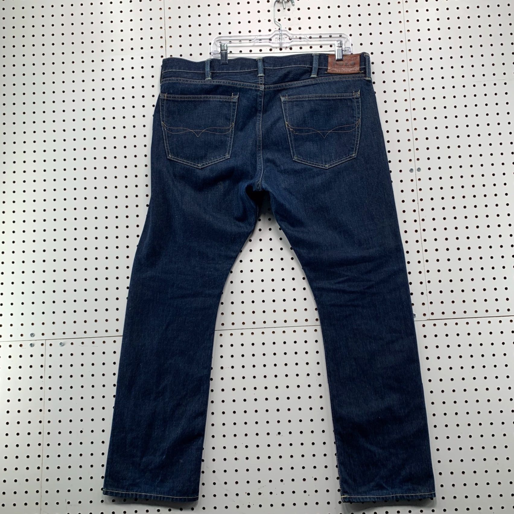 Polo Ralph Lauren VINTAGE Polo Ralph Lauren Denim Jeans Mens Size 38x30 Dark Wash Slim Straight 5-Pocket Blue Mens Size US M / EU 48-50 / 2 - 2 Thumbnail