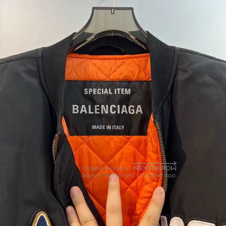 Balenciaga Balenciaga Space logo pattern pilot long sleeve cotton-pad Size US M / EU 48-50 / 2 - 3 Thumbnail