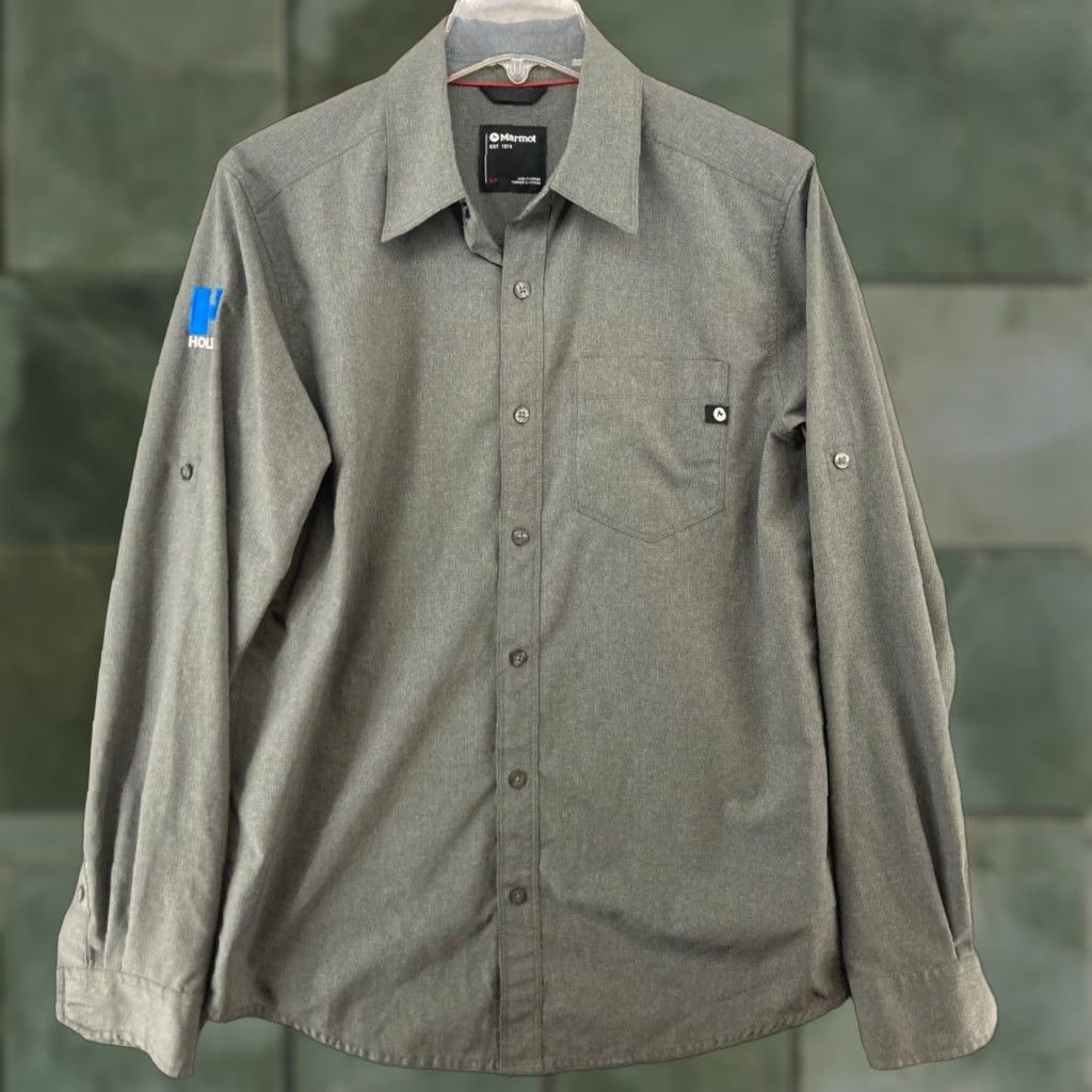 Marmot MARMOT Men’s Shirt Button-Up Long Sleeve Gray Small Outdoor Hiking Casual Travel Workwear Size US S / EU 44-46 / 1 - 1 Thumbnail