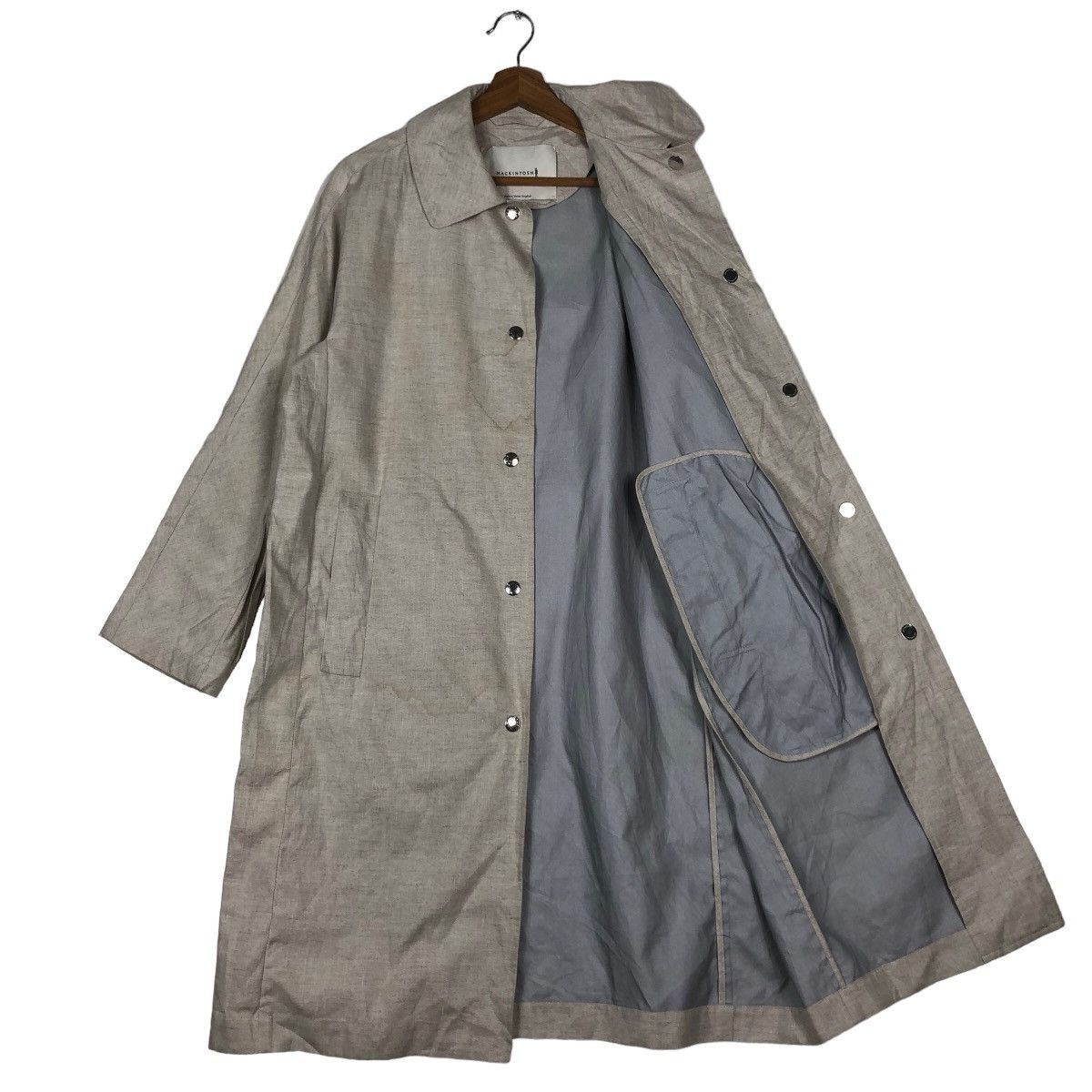 Mackintosh 🔥Rich Grey Long Jacket Fly Coats Jacket Mackintosh Made UK Size US M / EU 48-50 / 2 - 11 Thumbnail