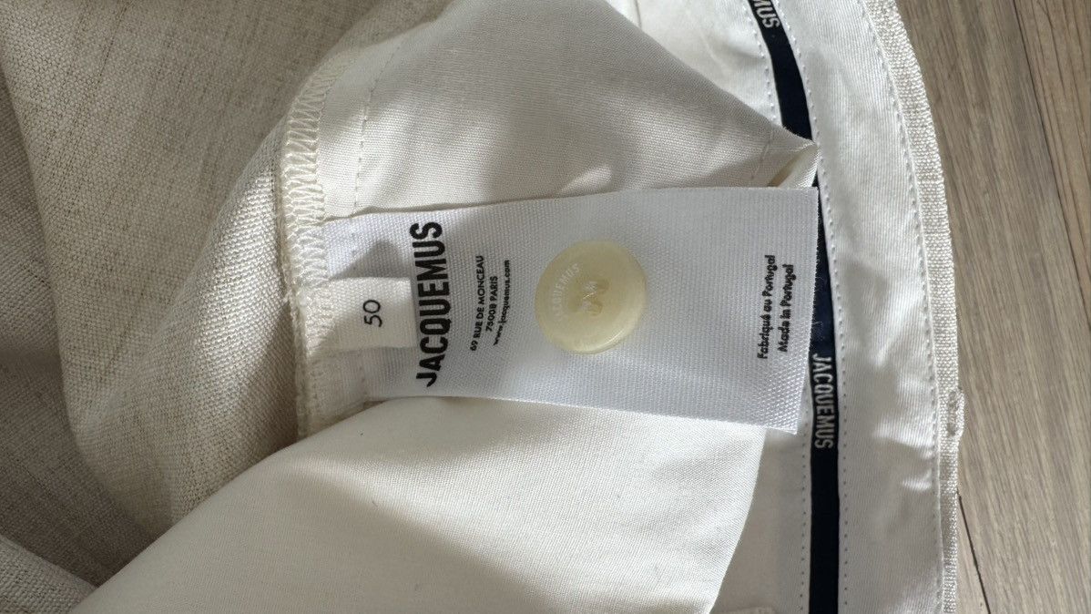 Jacquemus JACQUEMUS Off-White Le Raphia 'Le Pantalon Feijoa' Trousers Size US 31 - 6 Thumbnail