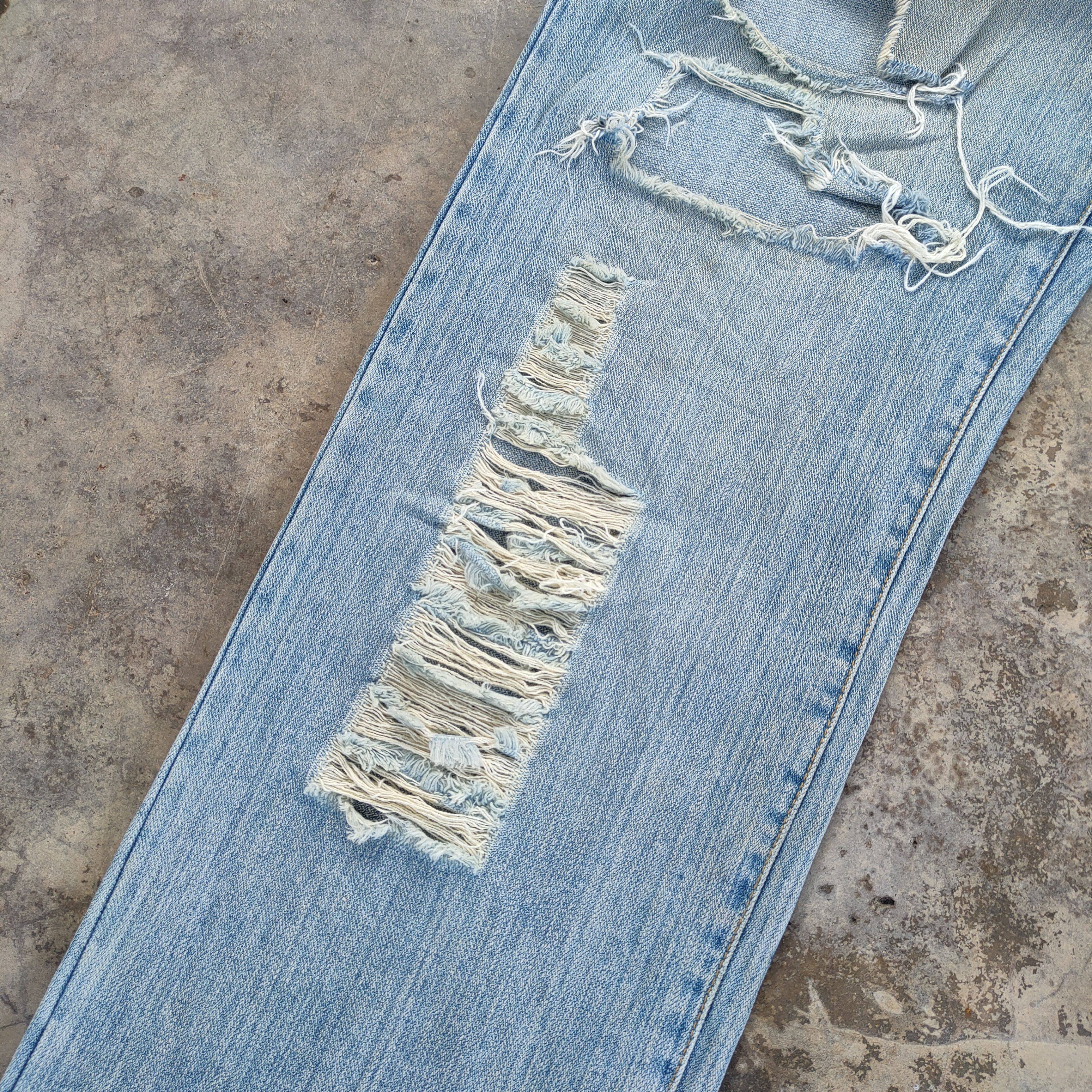 Japanese Brand × Jean × Vintage VINTAGE JAPANESE 1812 DISTRESSED FADED JEANS DENIM PANTS Size US 35 - 6 Thumbnail