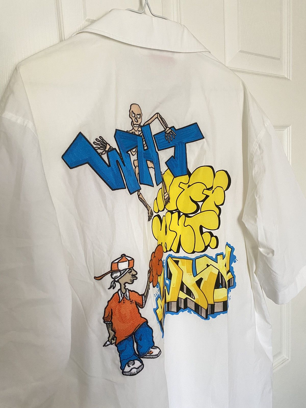 Off-White Off-White Graffiti Button Up Shirt Size XL Size US XL / EU 56 / 4 - 4 Thumbnail