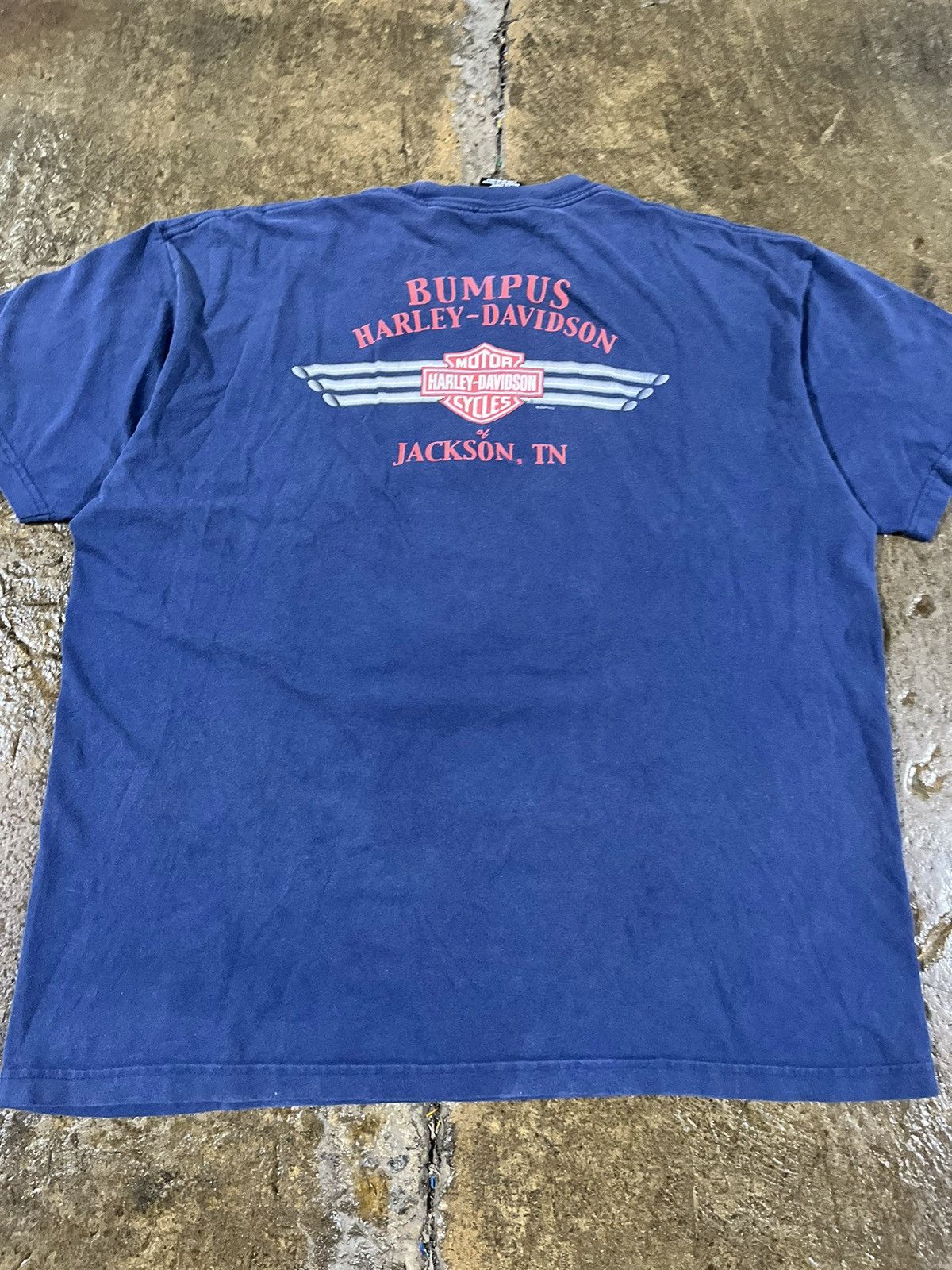 Harley Davidson × Vintage Crazy Vintage Y2K Harley Davidson Eagle Logo Skater Tee Size US XXL / EU 58 / 5 - 7 Thumbnail