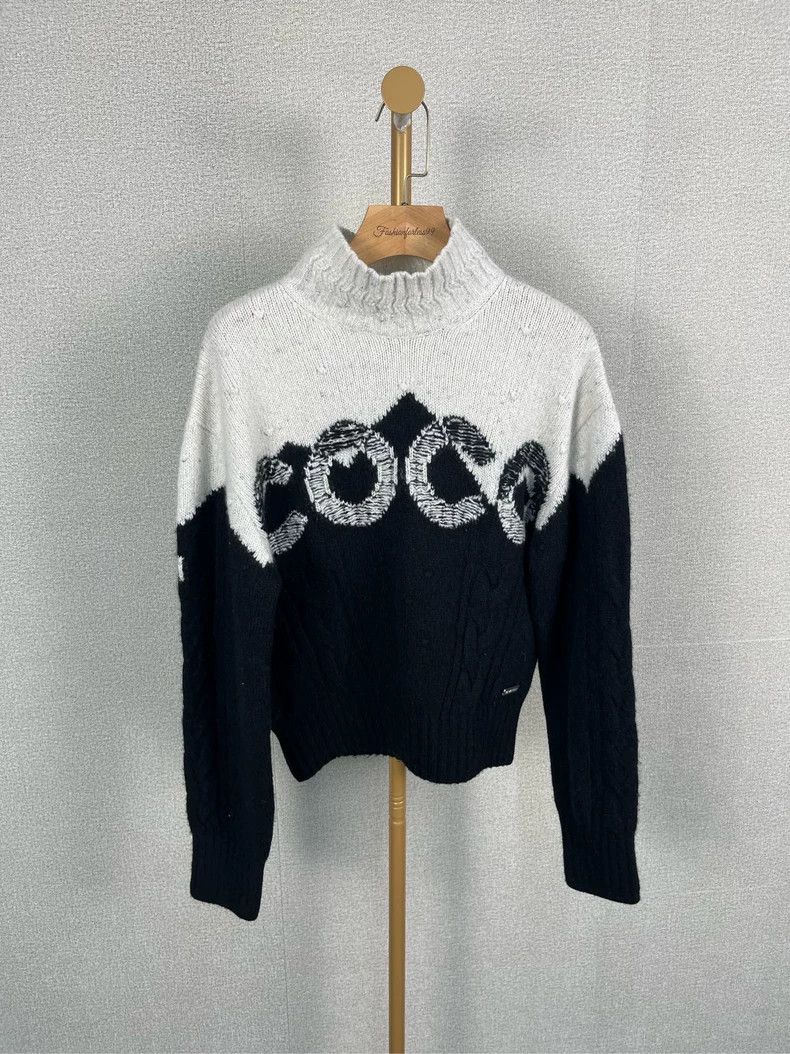 Chanel Chanel Logo Long Sleeve Turtleneck Sweater - dmc Size US S / EU 44-46 / 1 - 1 Thumbnail