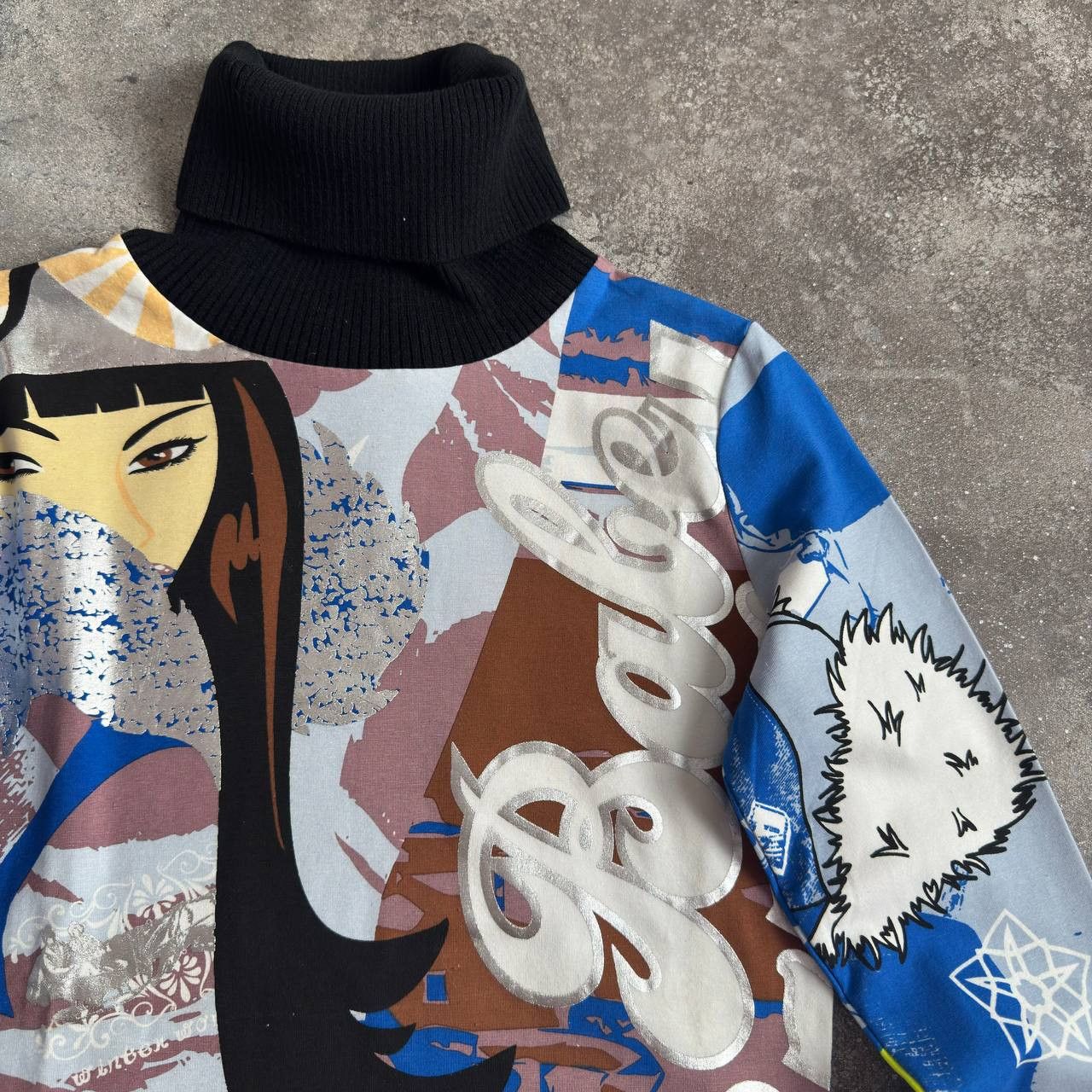 Custo Barcelona Custo Barcelona Y2K Vintage Lady Printed Long Sleeve Top Size S / US 4 / IT 40 - 4 Thumbnail