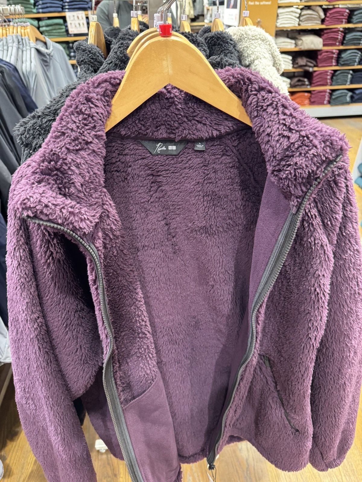 Needles × Uniqlo Uniqlo X Needles Fleece Full-Zip Jacket Size US L / EU 52-54 / 3 - 3 Thumbnail