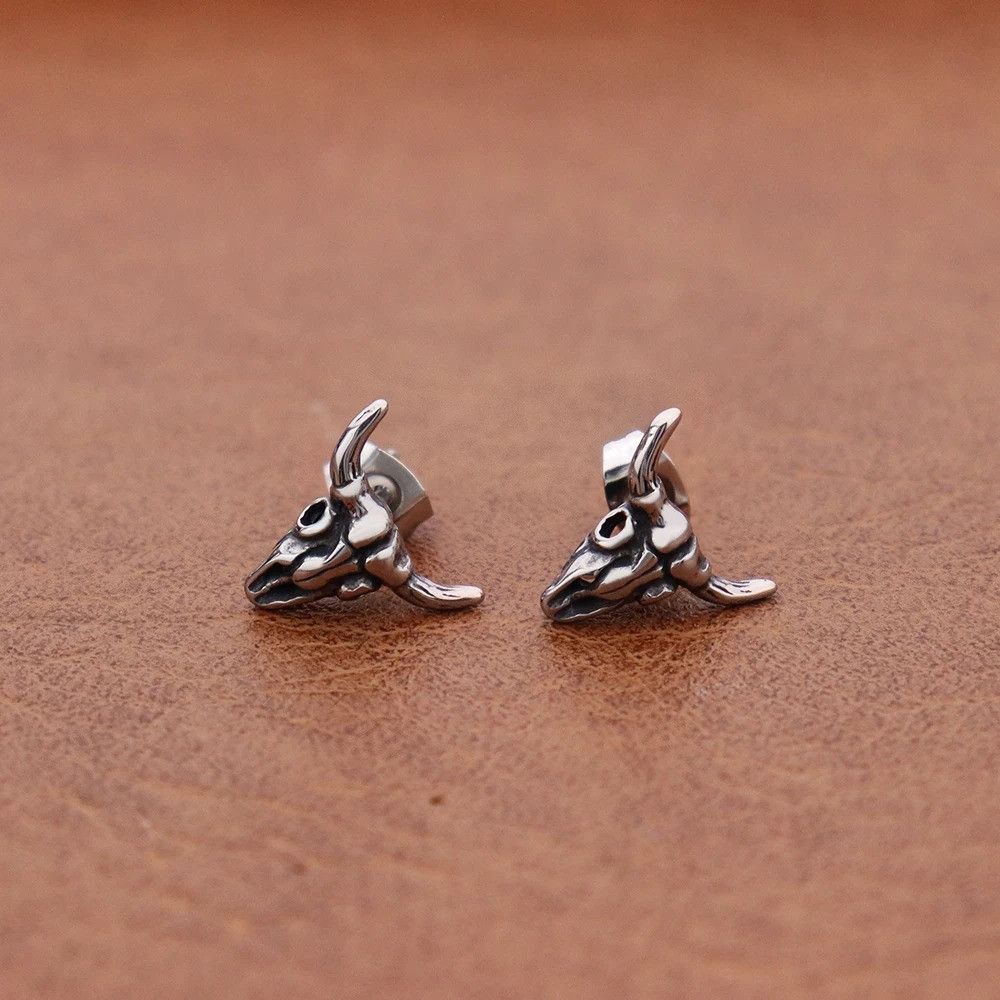 Jewelry Vintage Goat Head Earrings Size ONE SIZE - 3 Thumbnail