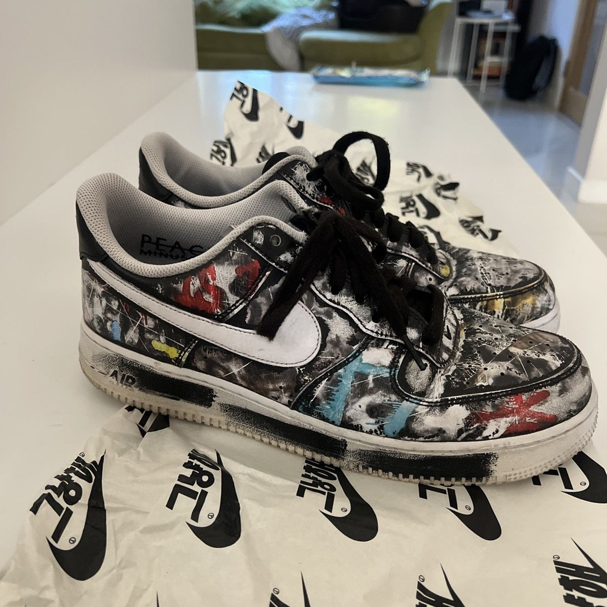Nike G-Dragon x Nike Air Force 1 '07 'Para-Noise' Size US 11.5 / EU 44-45 - 6 Thumbnail