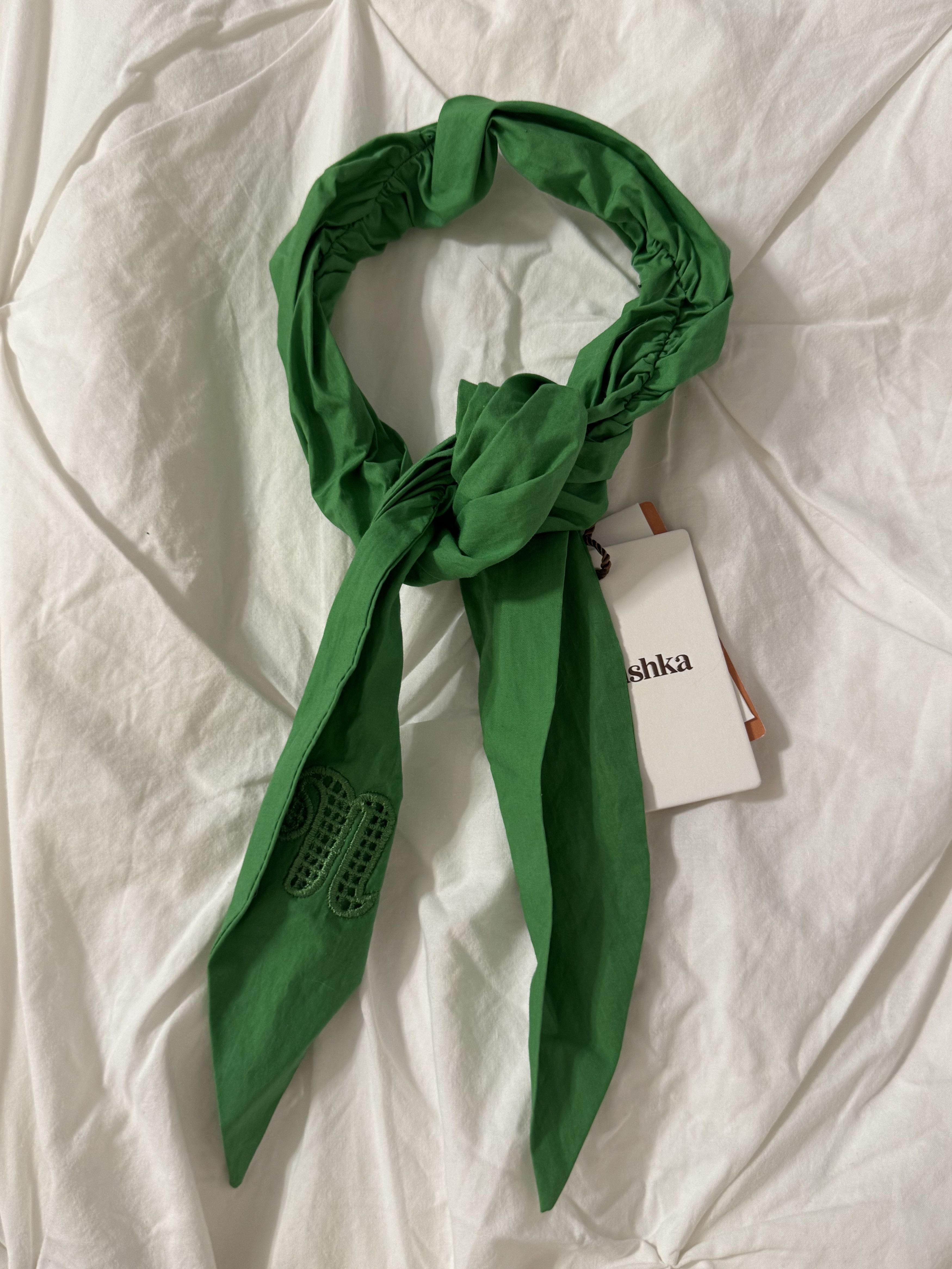 Nanushka Green scarf Size ONE SIZE - 2 Thumbnail
