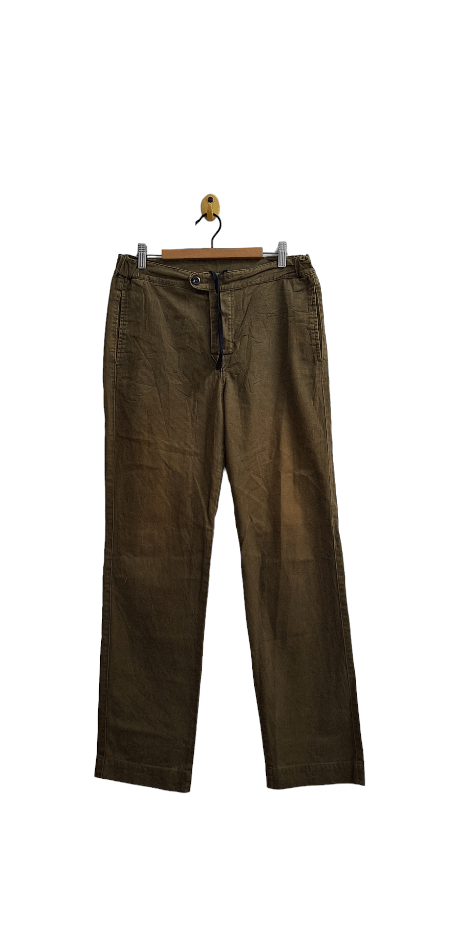 image of Margaret Howell Rubber Waist Pants in Brown, Men's (Size 32)
