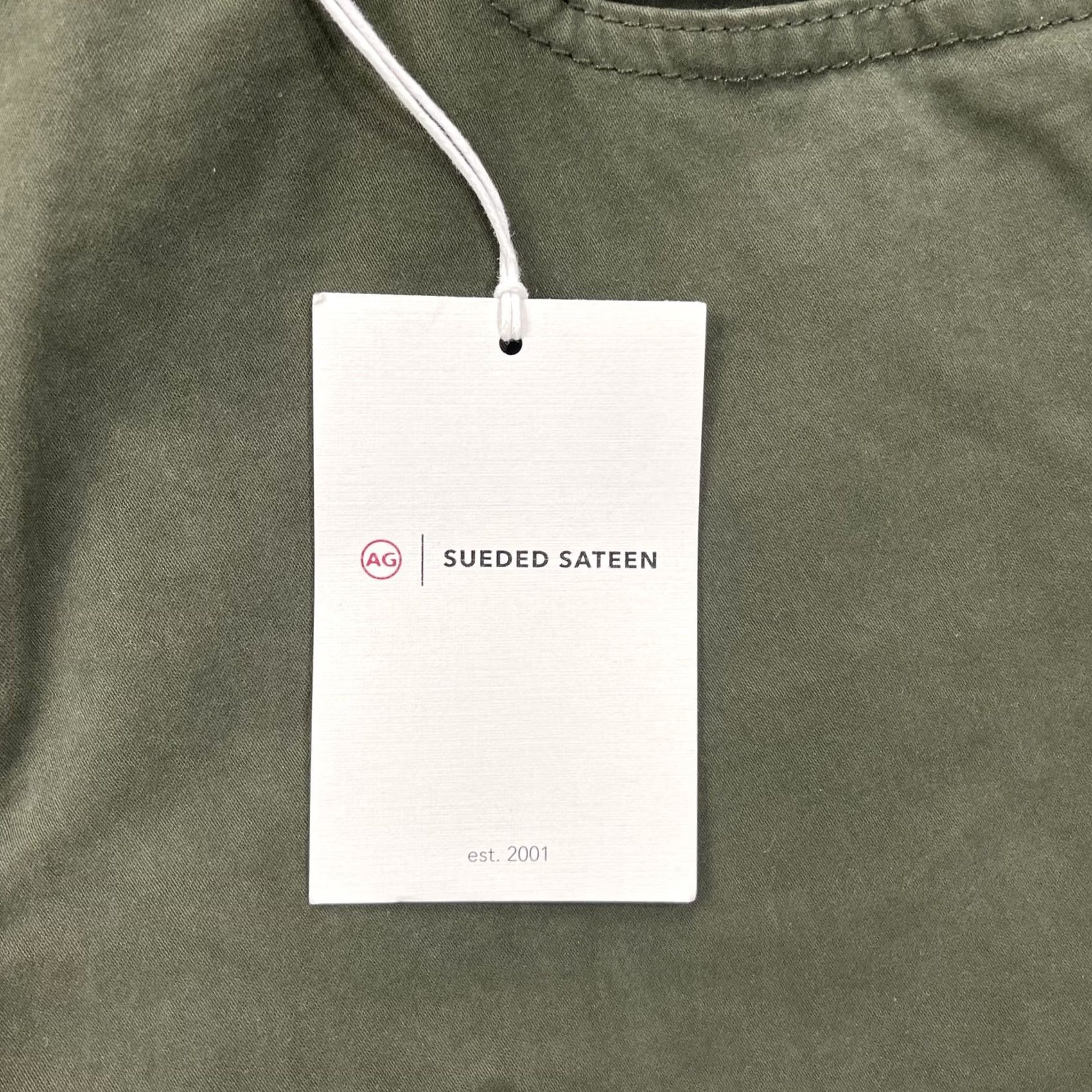 Vintage AG Adriano Goldschmied Jeans Mens 38x34 Green Tellis Modern Slim Sateen Stretch Tapered ZIP Pockets Cotton Blend Satin Logo Vintage No N/A Size US 38 / EU 54 - 4 Thumbnail