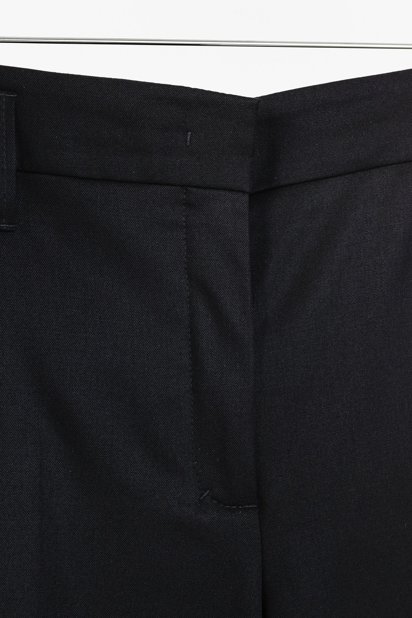 DOROTHEE SCHUMACHER Dorothee Schumacher Wool Cropped Tuxedo-Stripe Trousers Size 31" - 7 Thumbnail